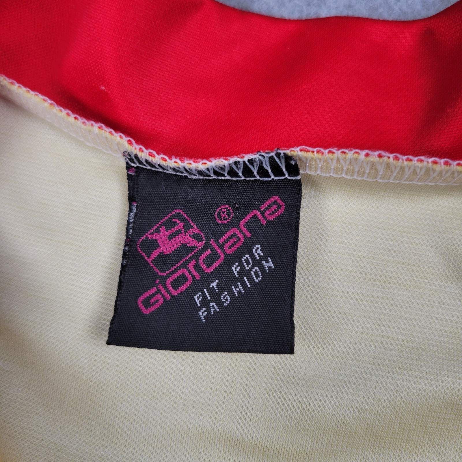 Giordana Cycling Jersey Men 2XL Team Bell Center Big Logo Geometric Colorful