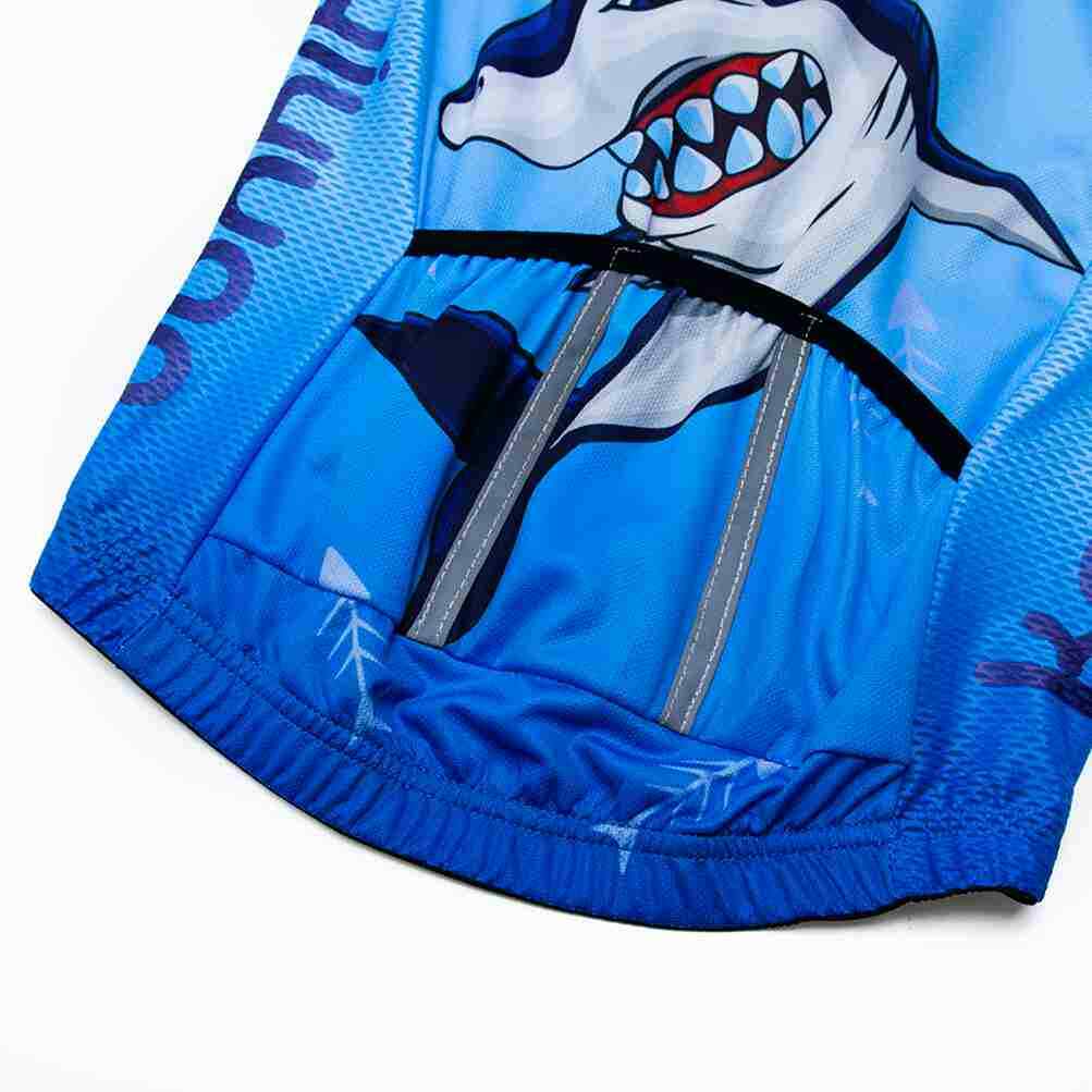 Kids’ Reflective Cycling Jersey Short Sleeve Bike Cycle Jersey Shirts Unisex