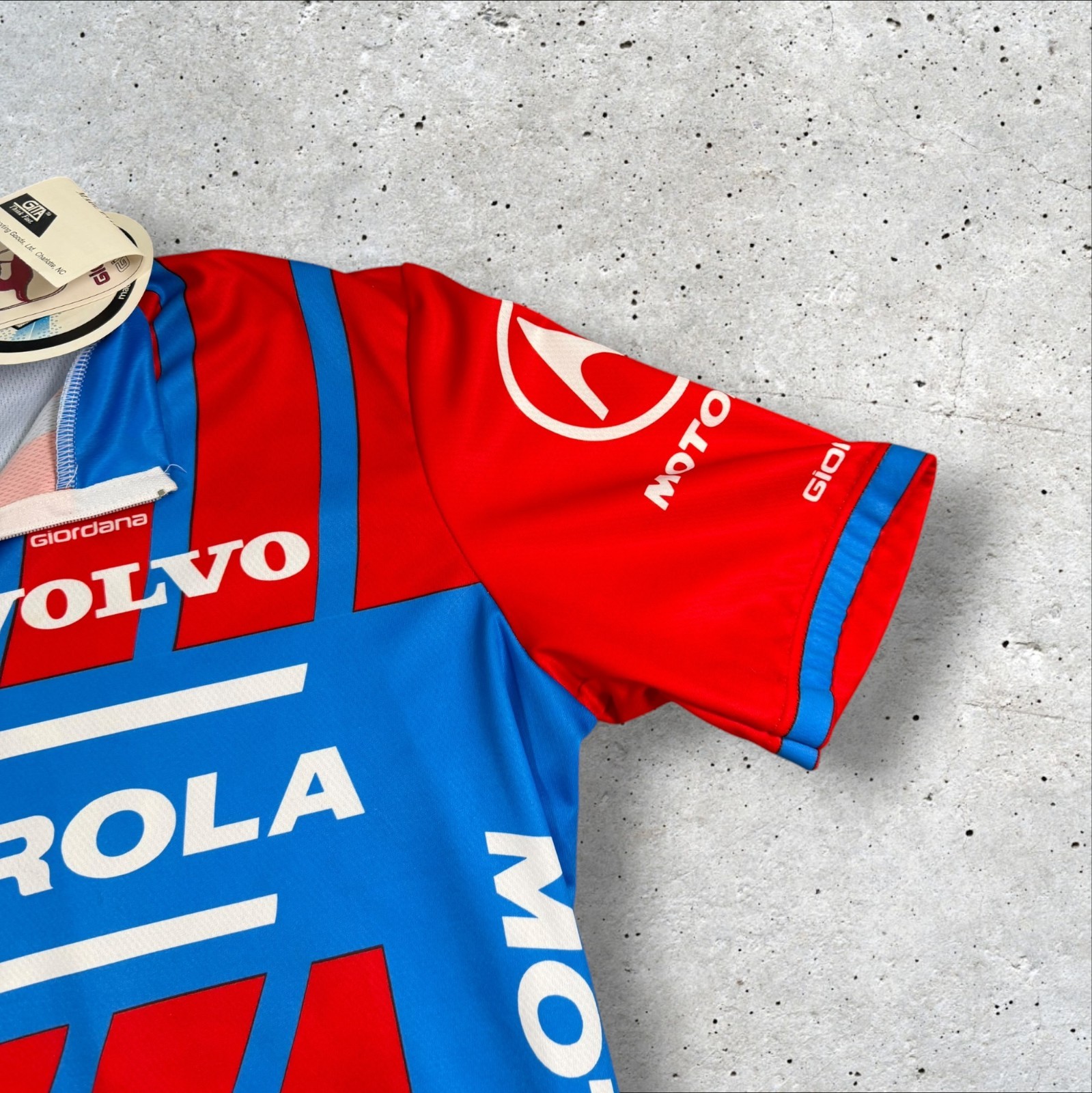 Vintage Giordana Motorola Cycling Jersey Team Volvo Merckx Italy Mens Large