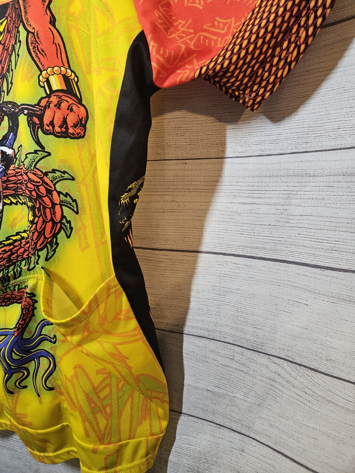 Primal Dragon’s Lair All Over Print Cycling Jersey Mens XXL w/ Back Pockets