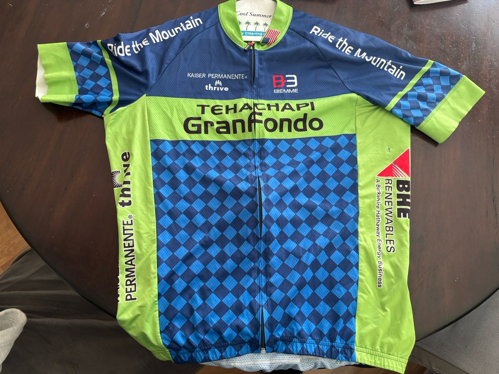 Royal Racing Vintage Cycling Jersey Green Black Blue Full Zip Gran Fondo 2017