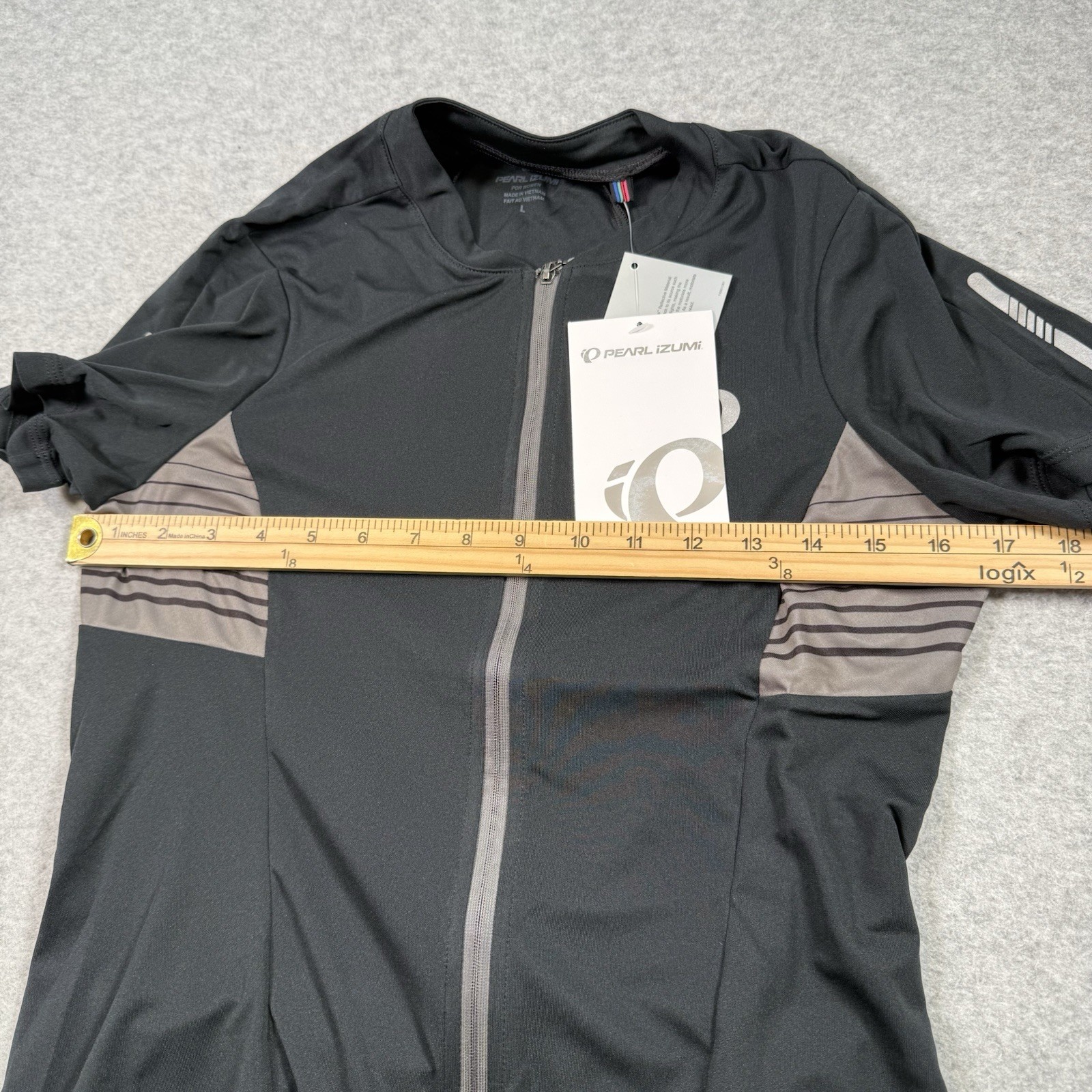 Pearl Izumi Womens Select Pursuit SS Cycling Jersey Sz L Black Reflective NEW