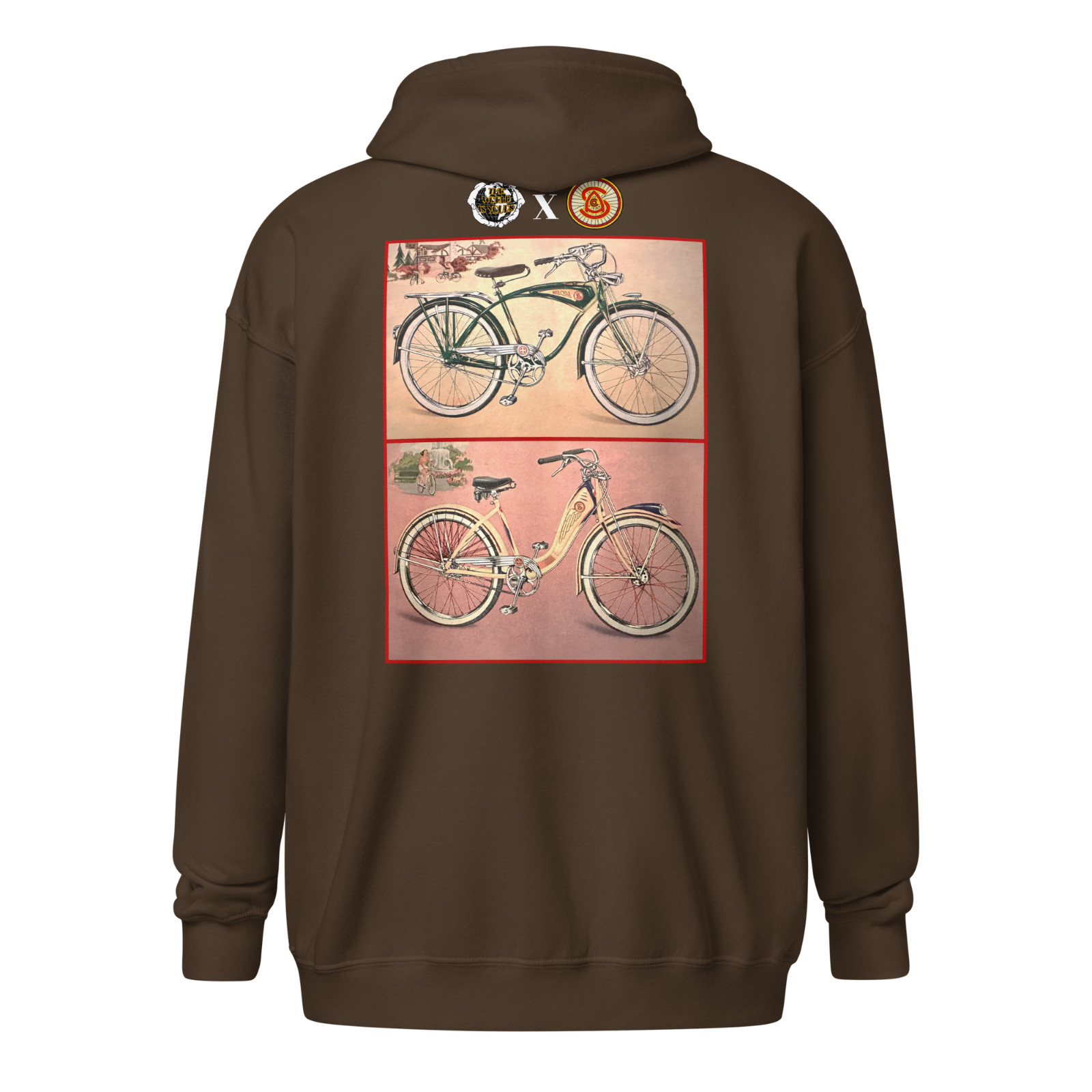 AS&CO Deluxe zip-up hoodie (S-5XL) – 1941 Schwinn Autocycle deluxe, prewar, bike