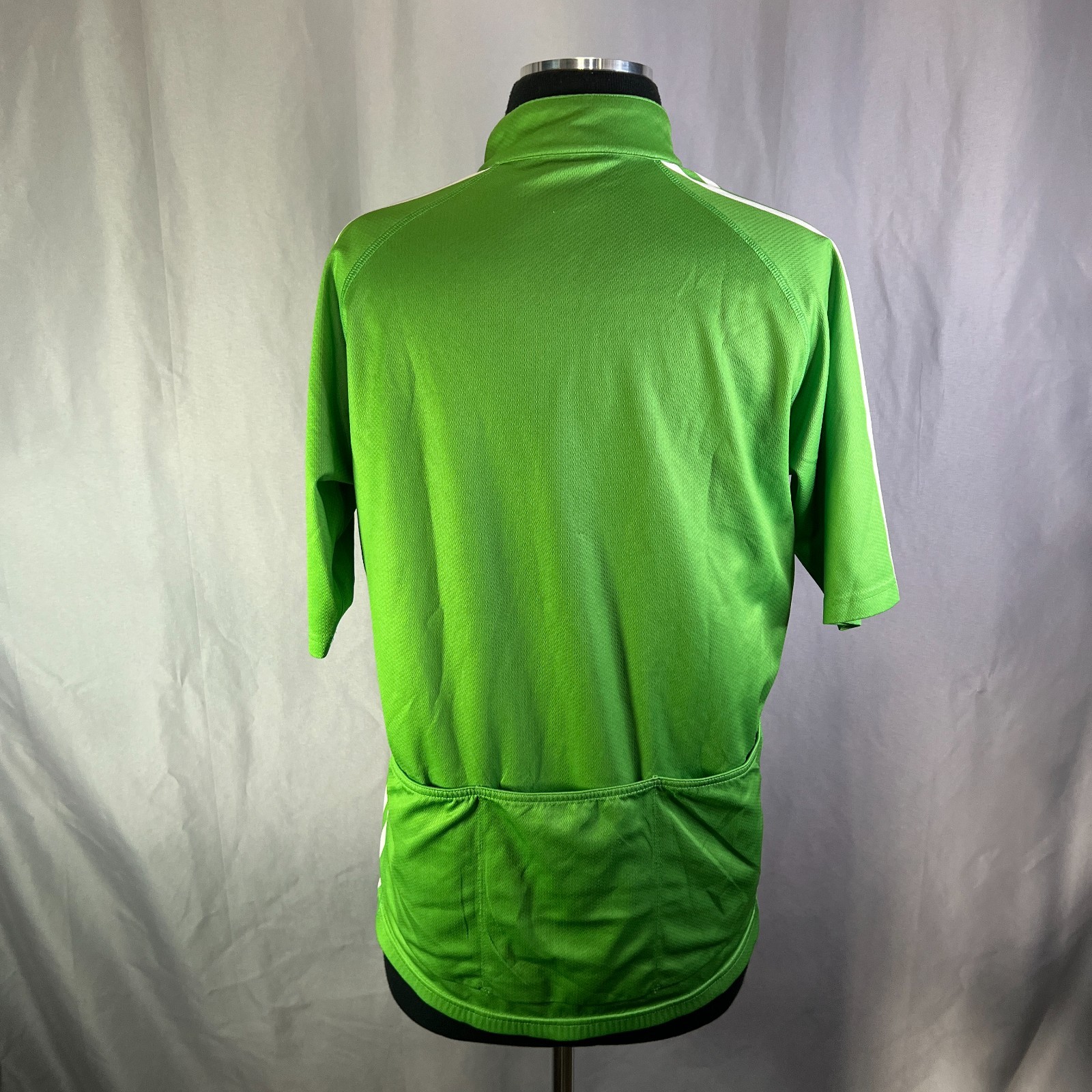 Adidas Climalite Cycling Company Jersey Womens Medium Green Quarter Zip Athletic
