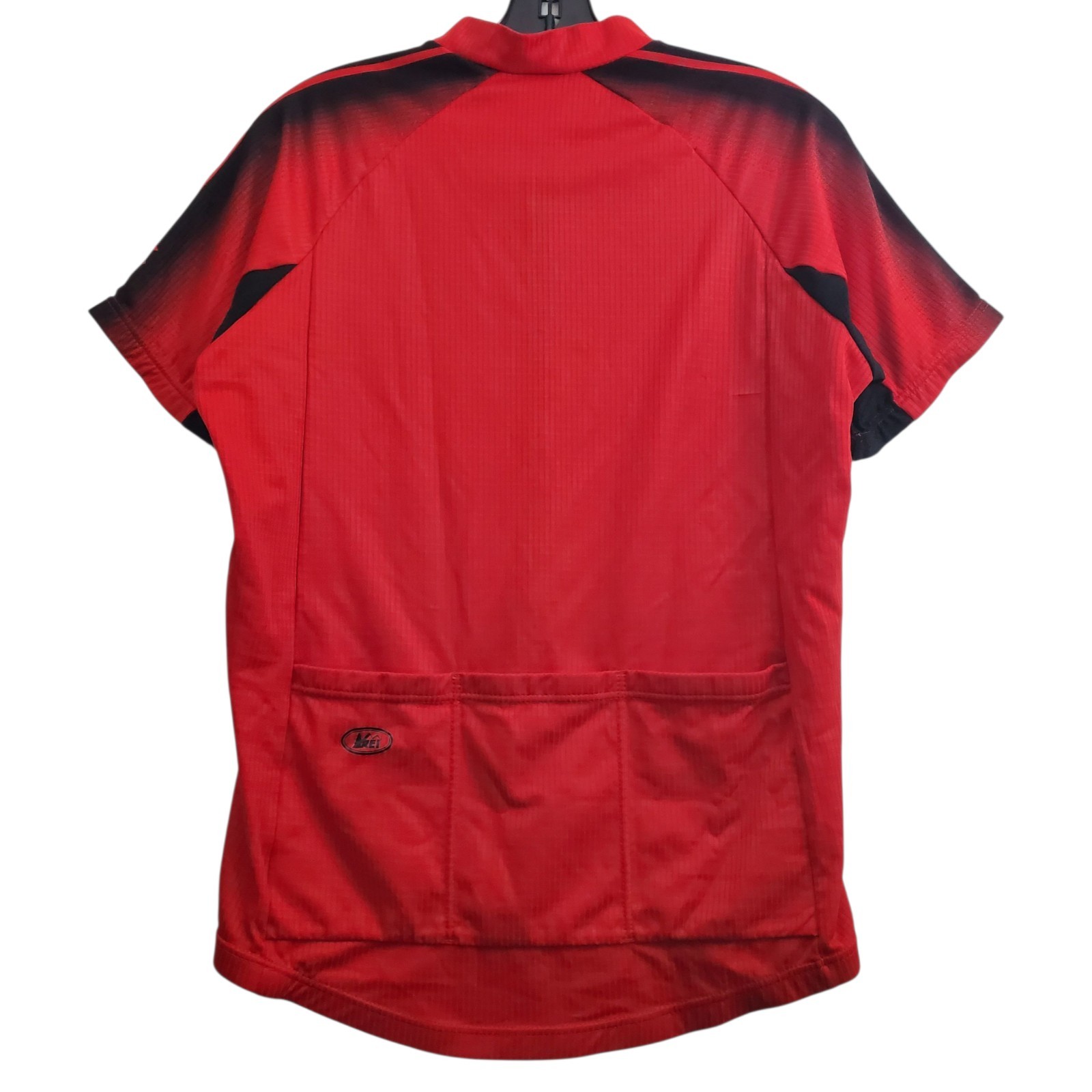 REI Cycling Jersey Adult Large Red Black Logo Biking Racing Activewear Outdoor