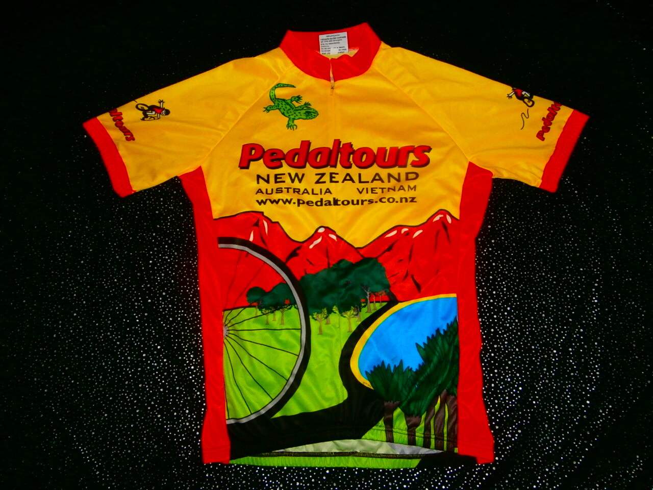 ULTIMO CYCLE JERSEY Size L Made In NEW ZEALAND AUSTRALIA VIETNAM PEDAL TOURS