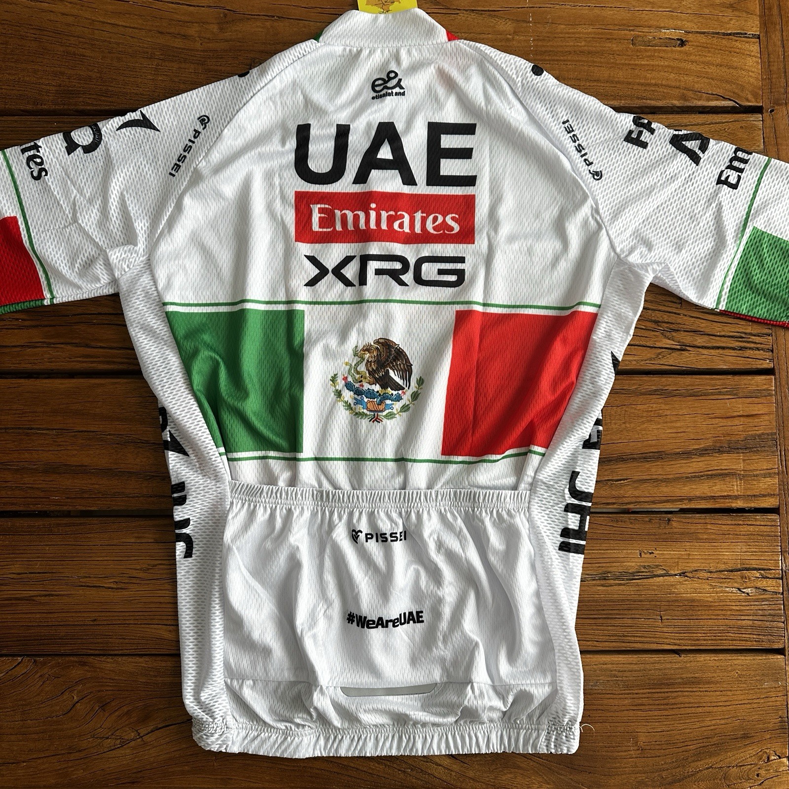 UAE MEXICO CHAMPION TEAM PRO CYCLING JERSEY NEW XL 40″ FREE SHIPPING !!