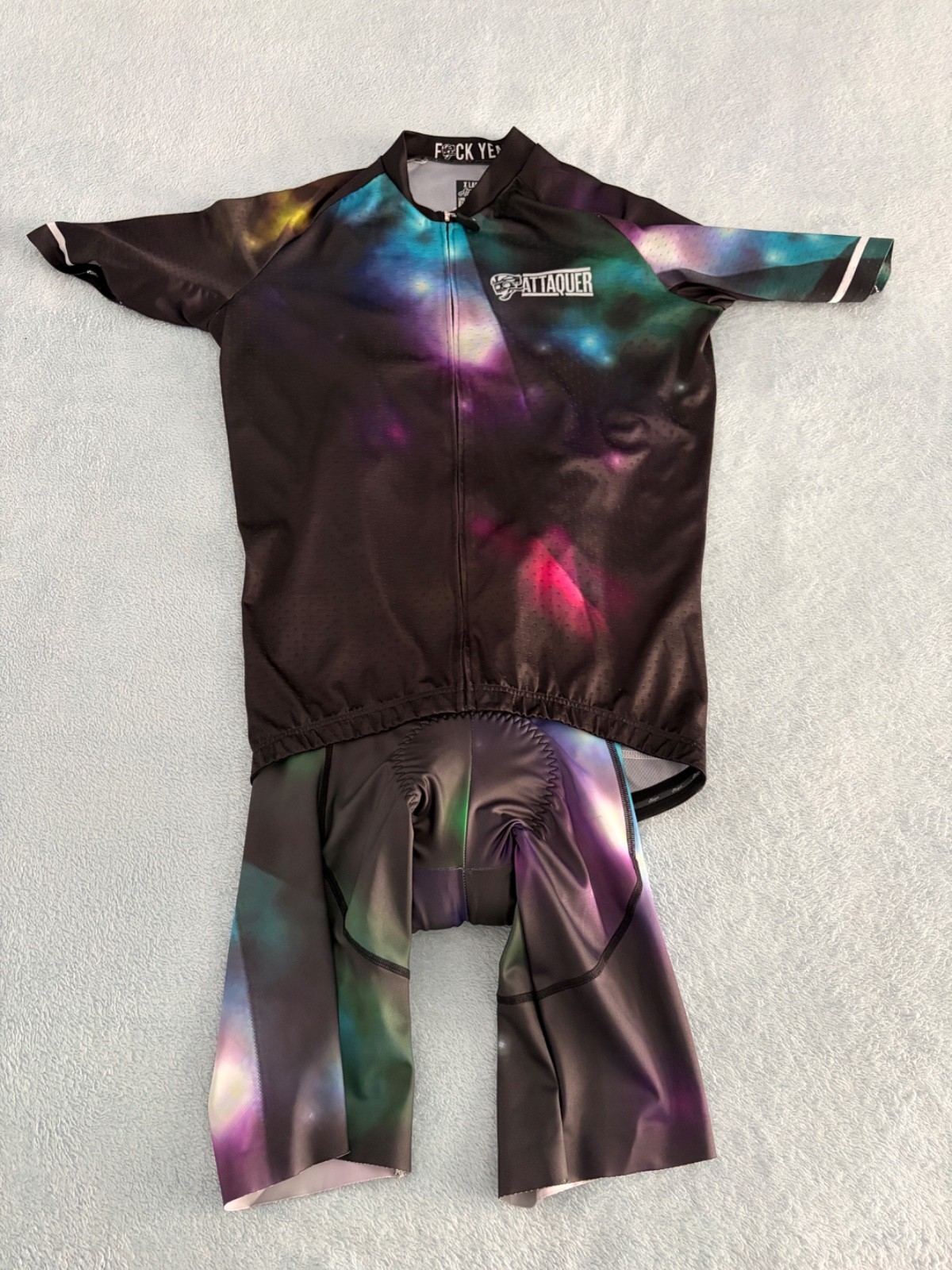 Attaquer “Galaxy” Men’s Cycling FULL KIT Jersey AND Bibs – Limited Edition – XL