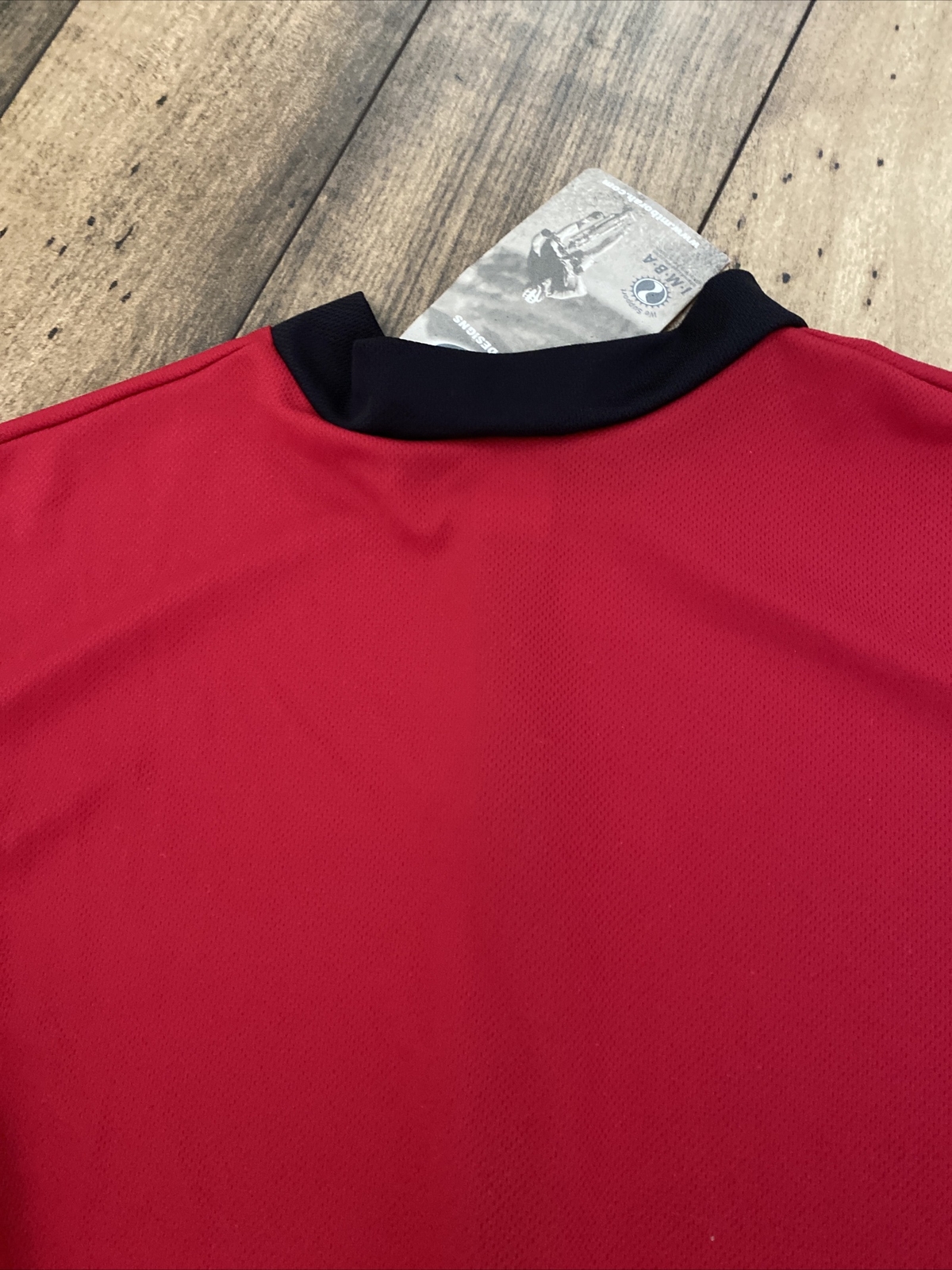 Borah Teamwear Men’s Pro Cycling Jersey, ￼Sz.Large Black And Red ￼