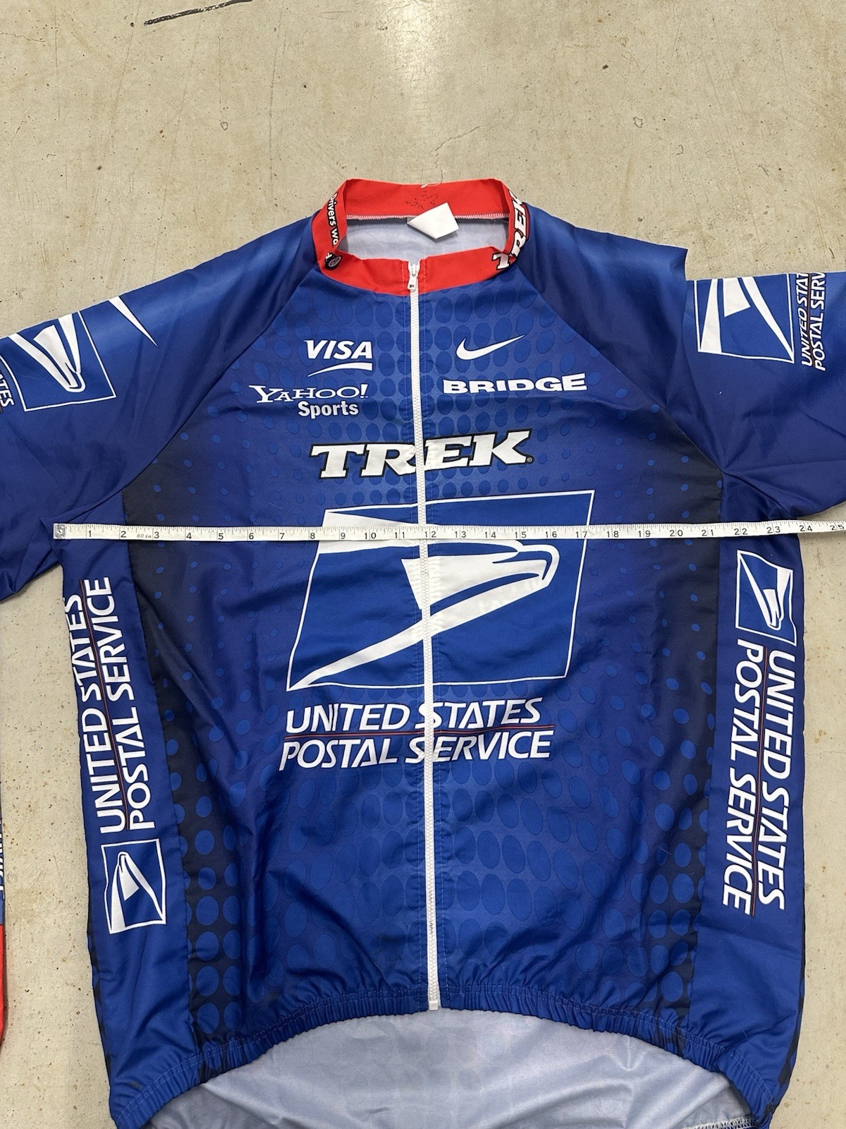 Vintage Nike Trek USPS Cycling Jacket Blue United States Postal Service XXL