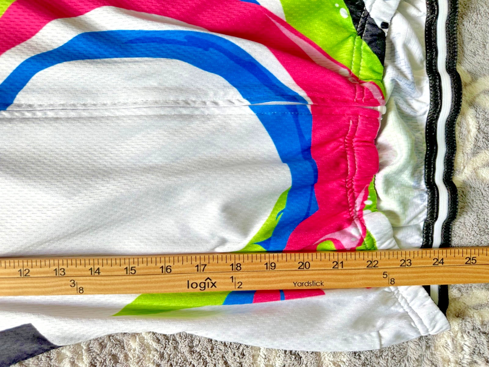 Zero Bike Cycling Jersey Women’s M Multicolor Long Sleeve Back Pocket Full Zip