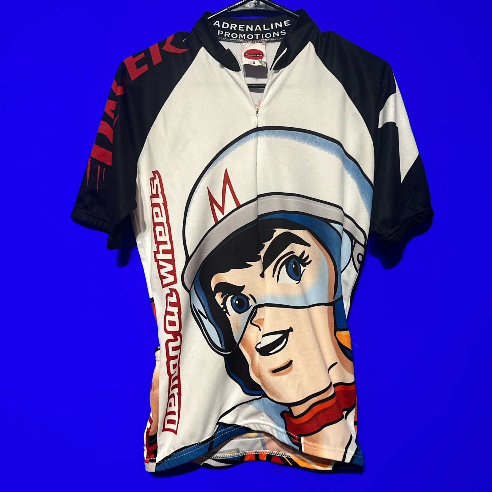 SPEED RACER World Jerseys Small Adrenaline Promotions Zip Cycling Jersey