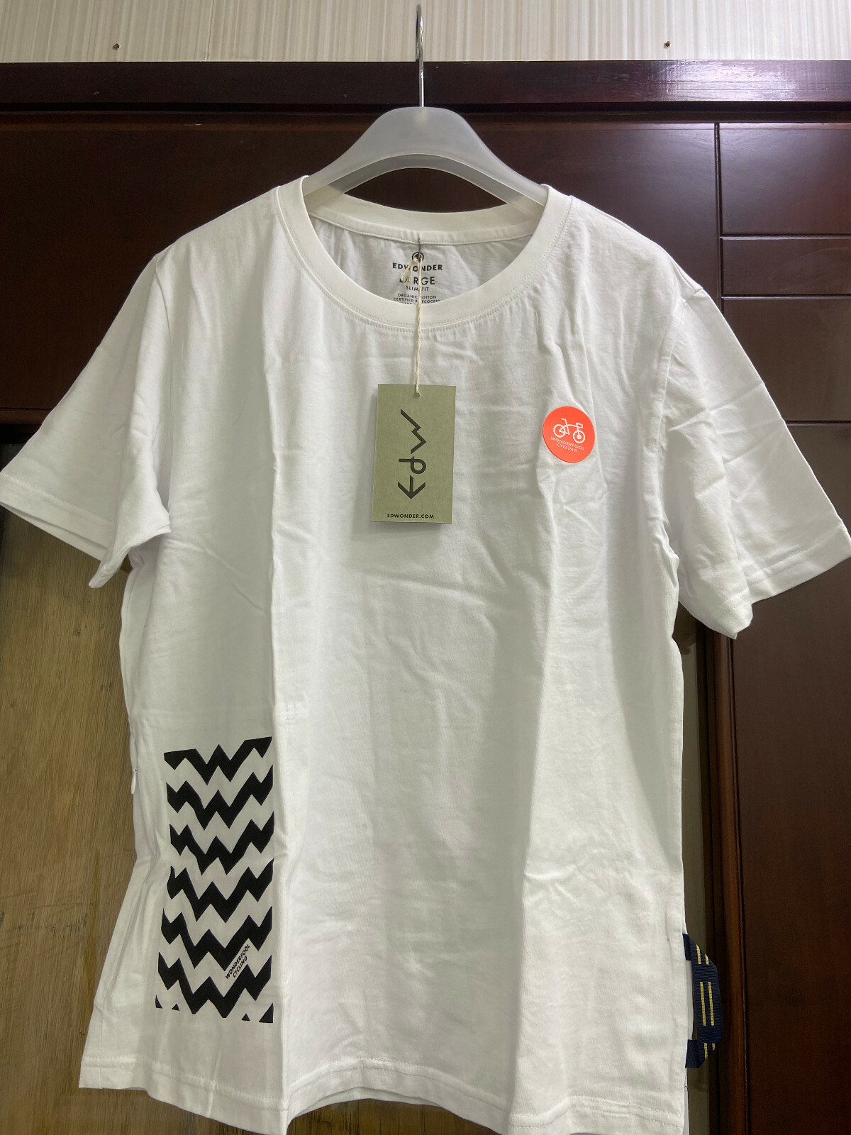EdWonder Wonderfool 100% Organic Cotton Slim Fit White T-Shirt (XS-XL)