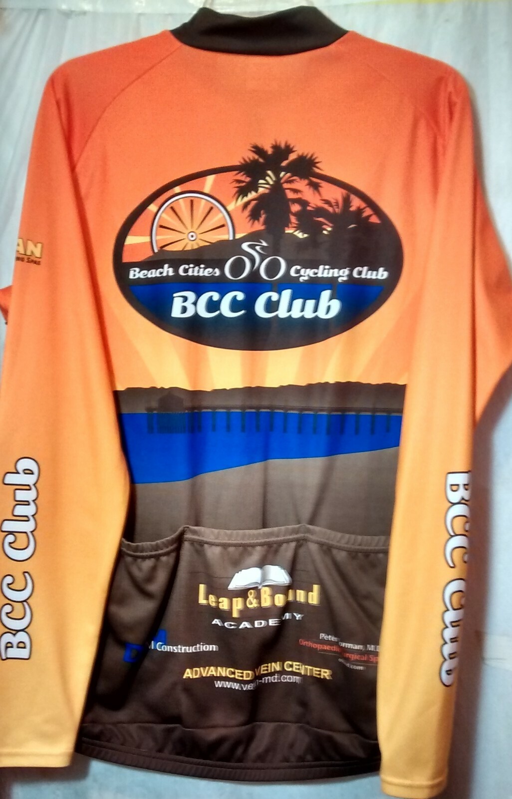 Voler Grover Beach Cities Cycling Club Team Cyclist Jersey Mens Long Sleeve USA