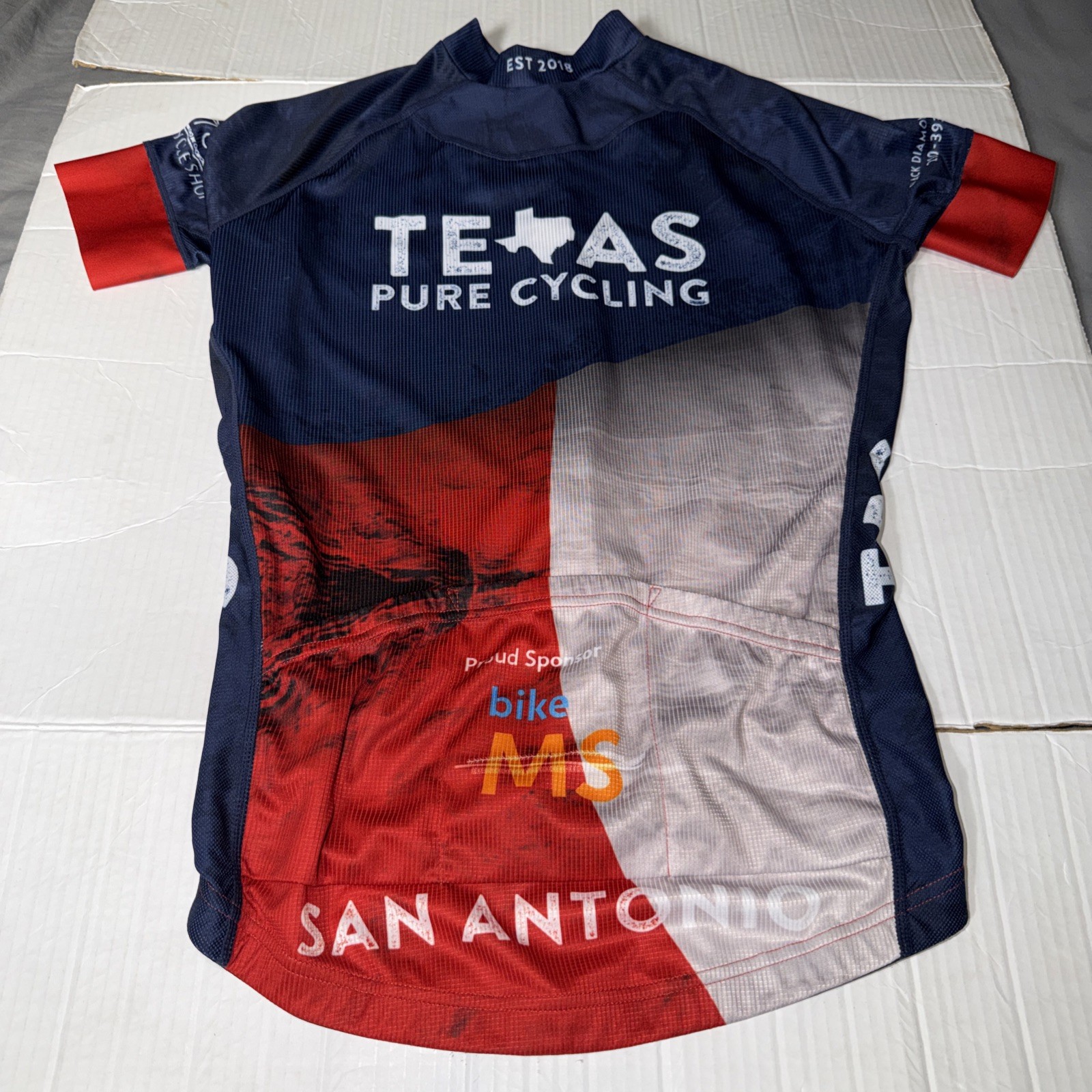 2 – Women’s Primal Cycling Jerseys – Give 3 Feet / Texas Pure Race Cut Medium