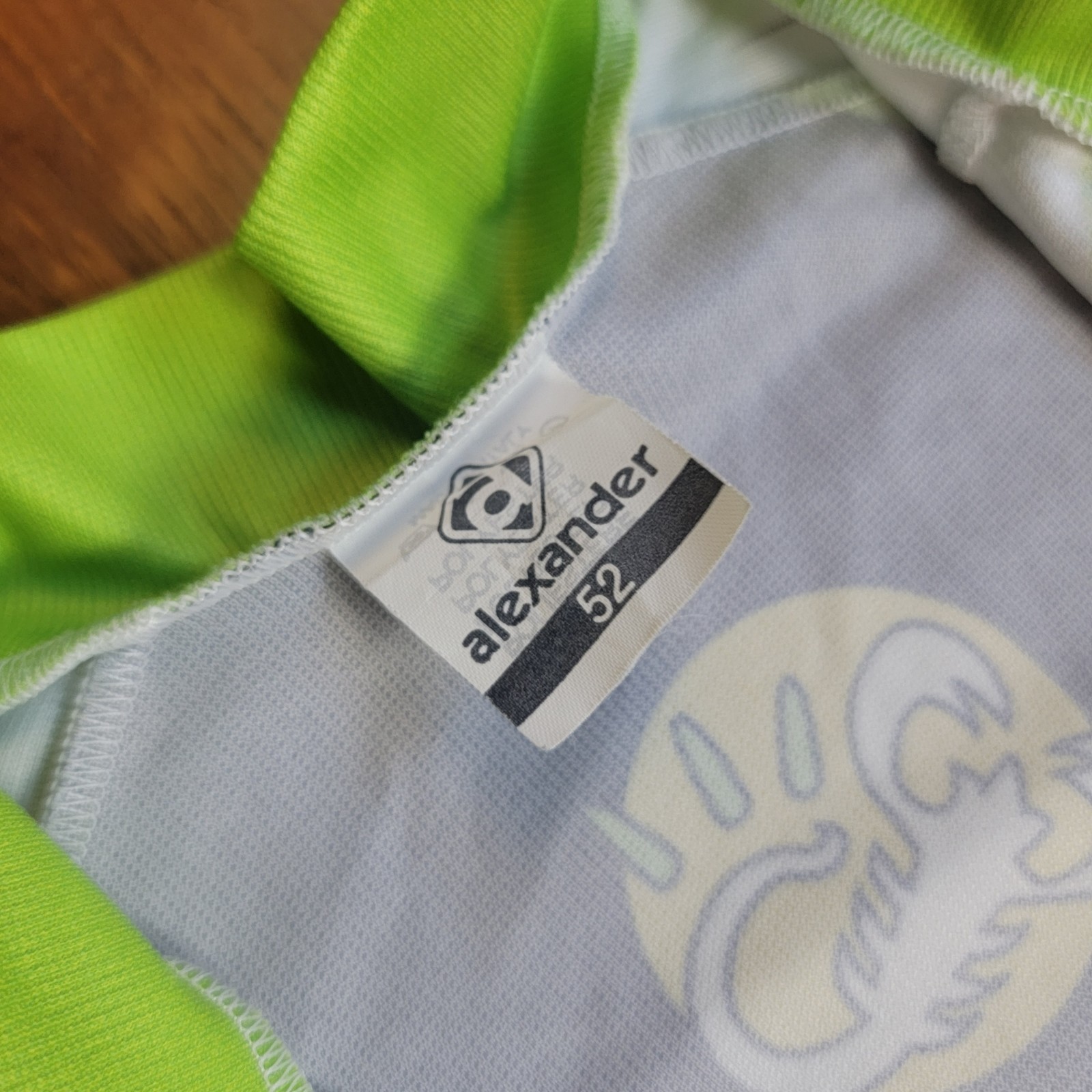 Alexander Mens 52 (Large) Cycling Jersey 20.5″ P2P (8.5/10) Vintage L Tiger