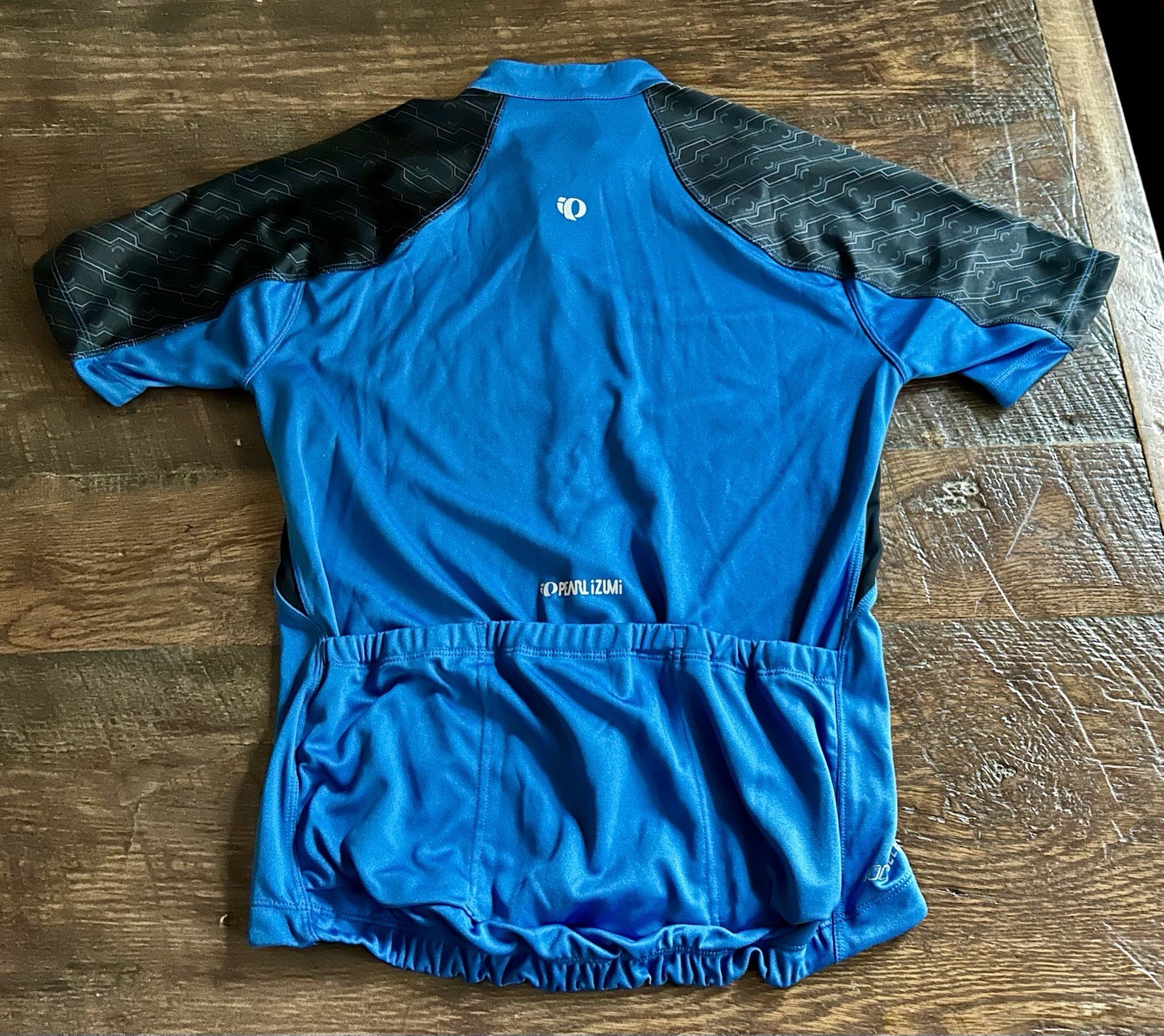 Pearl Izumi Select Series Mens S Cycling Jersey Shirt Blue Full Zip Back Pocket