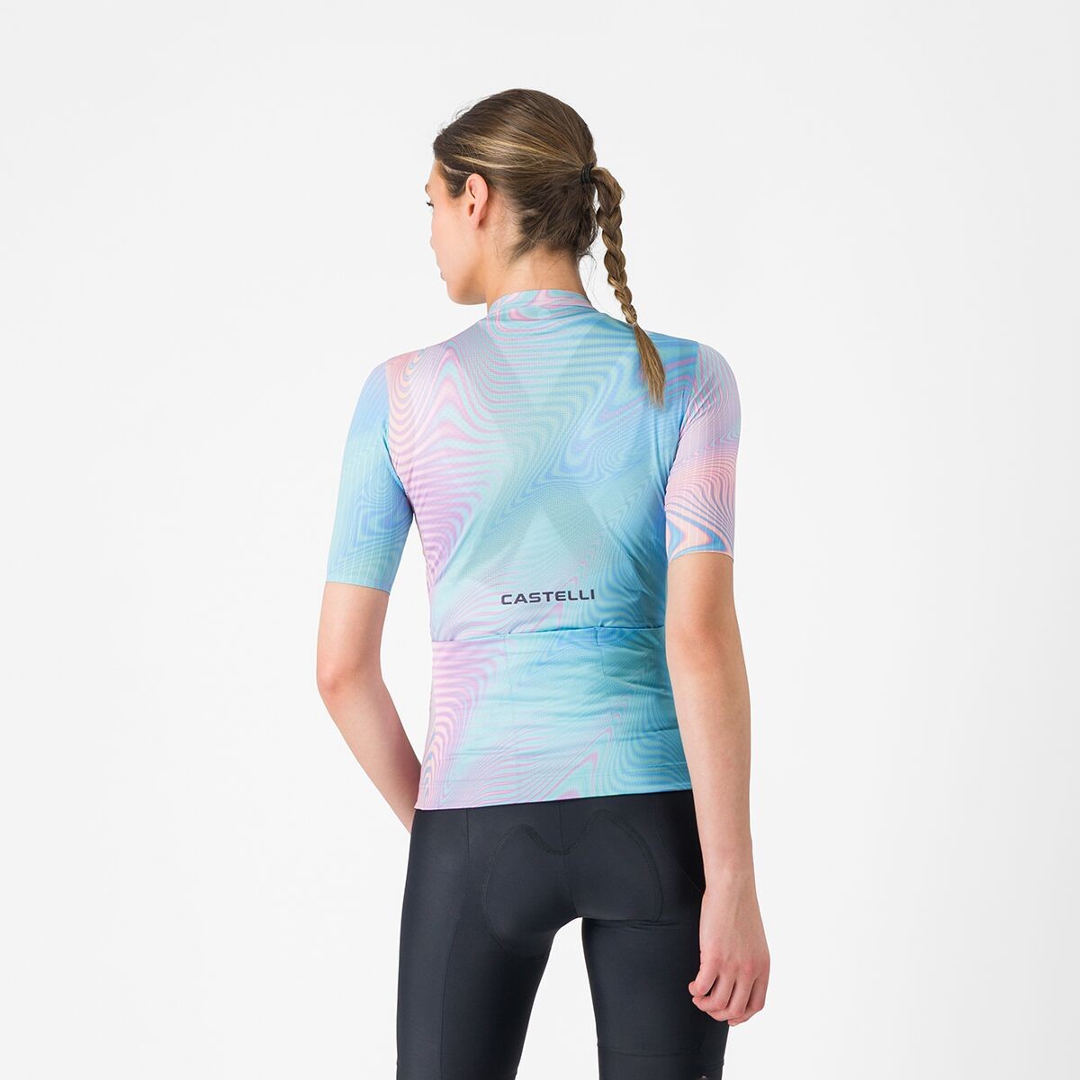 Castelli Cosmic Vortex Jersey – Multicolor Pink Green Size Options Available