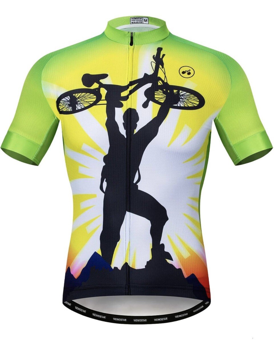 Biking Shirt for Men Anti-slip Band Bike Clothing Tops Quick Dry Cycle Apparel
