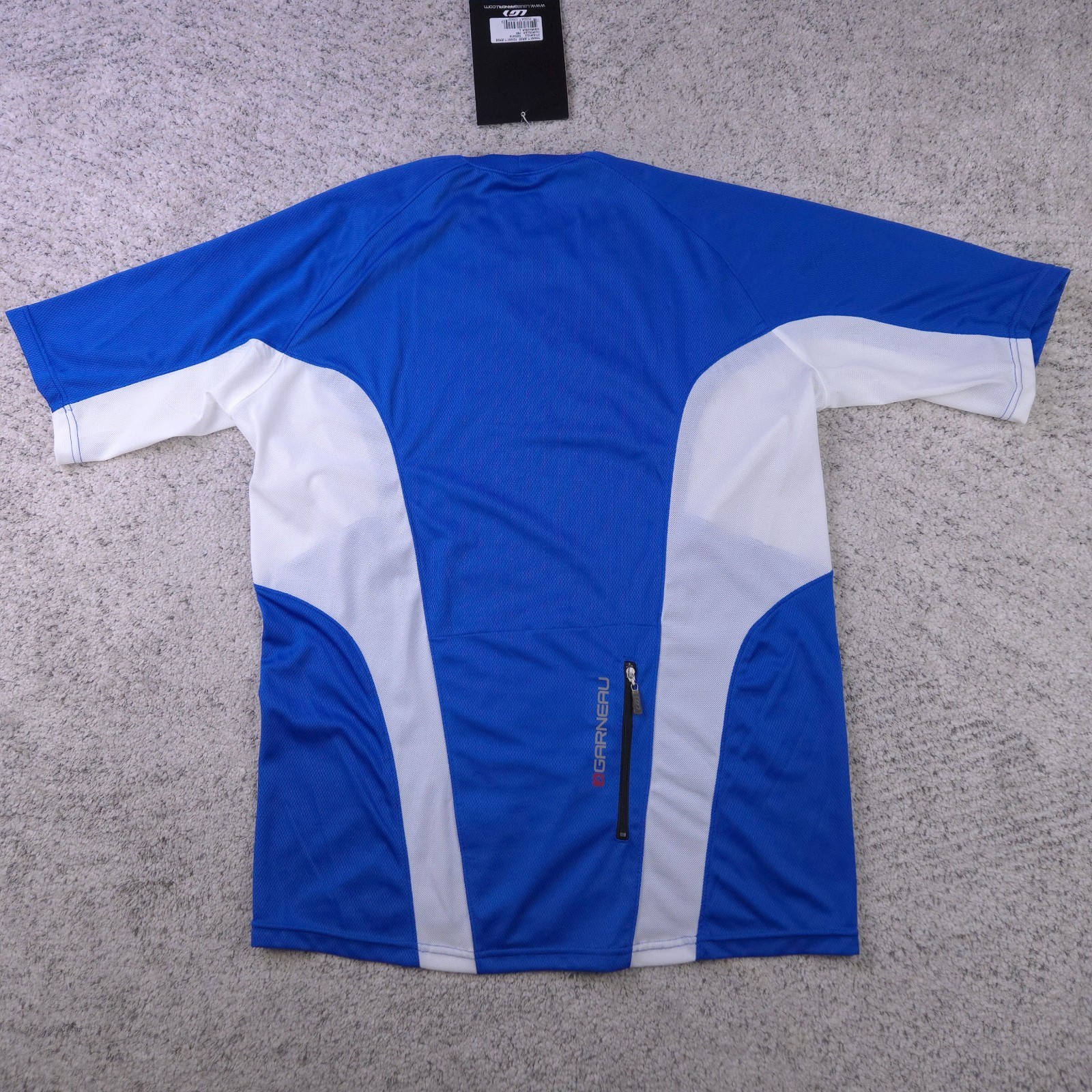 Louis Garneau Cycling Jersey Men Large Short Sleeve T-Shirt Towny Mesh Blue NWT