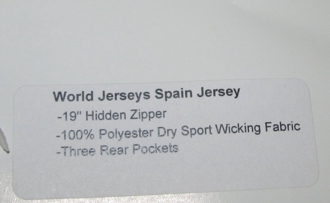 World Jerseys Espana Spain Cycling Jersey Size Small NWT New With Tags
