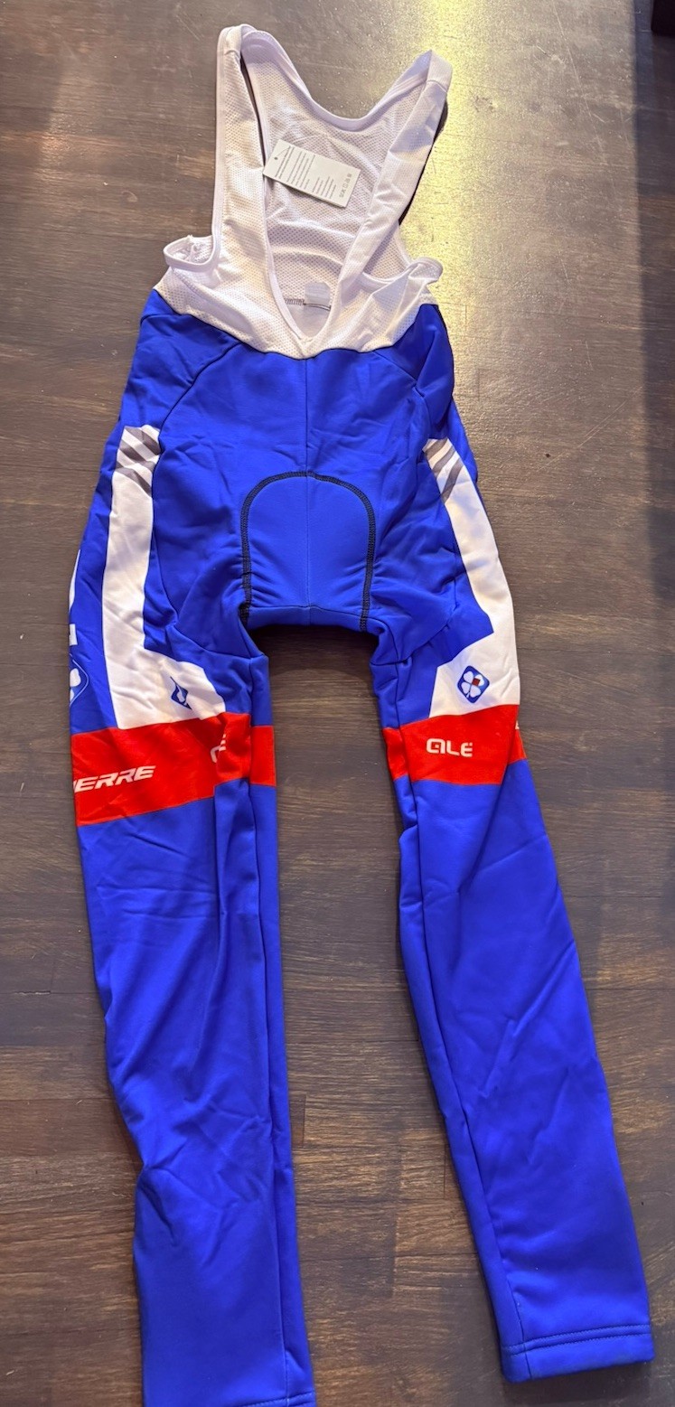 NWT- FDJ Groupama Cycling Jersey And Bibs Set- Cold Weather L ( See Desc.)