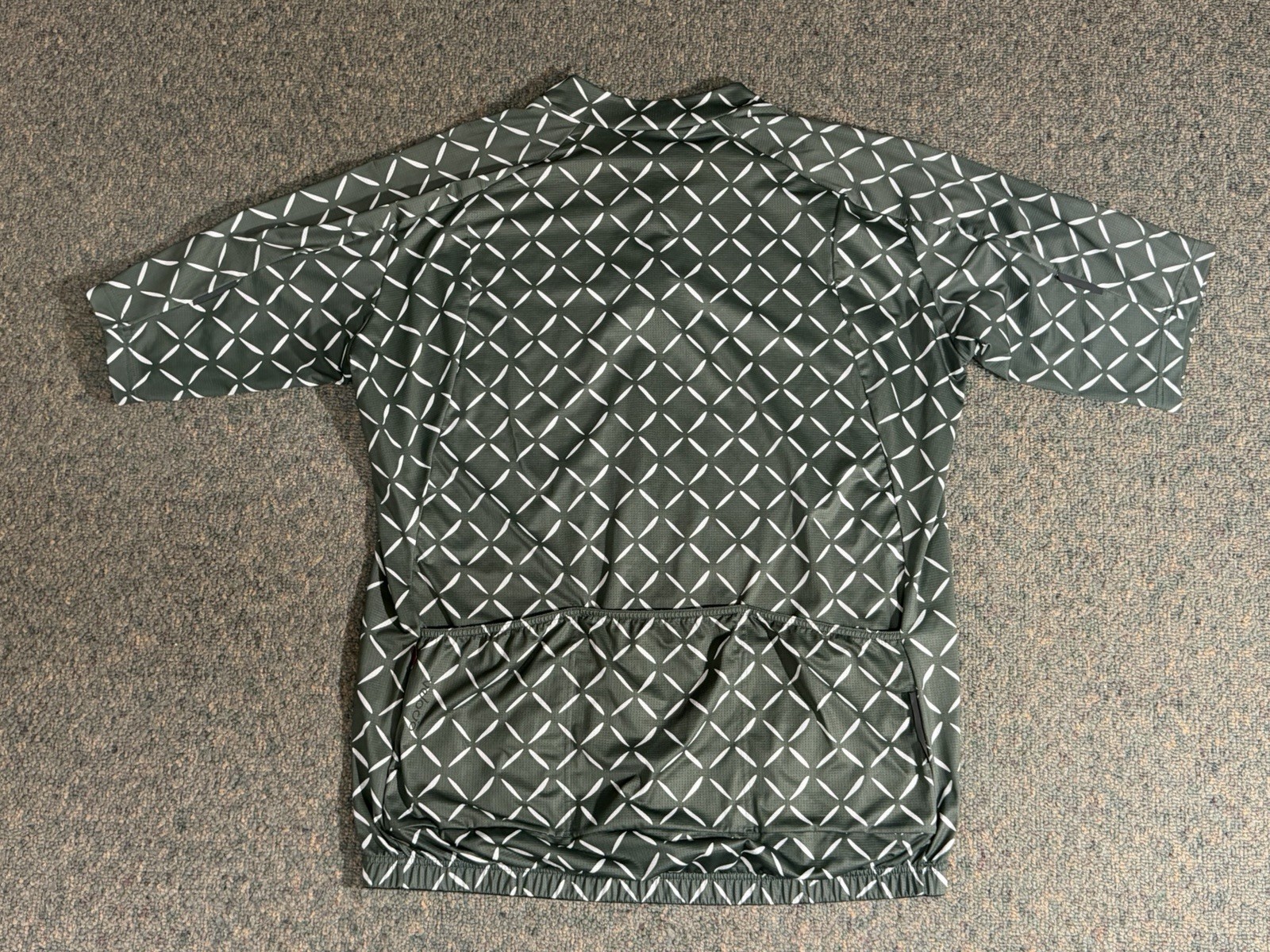 Velocio Crosshatch Ultralight Cycling Jersey Men’s 2XL Green White Made in Italy
