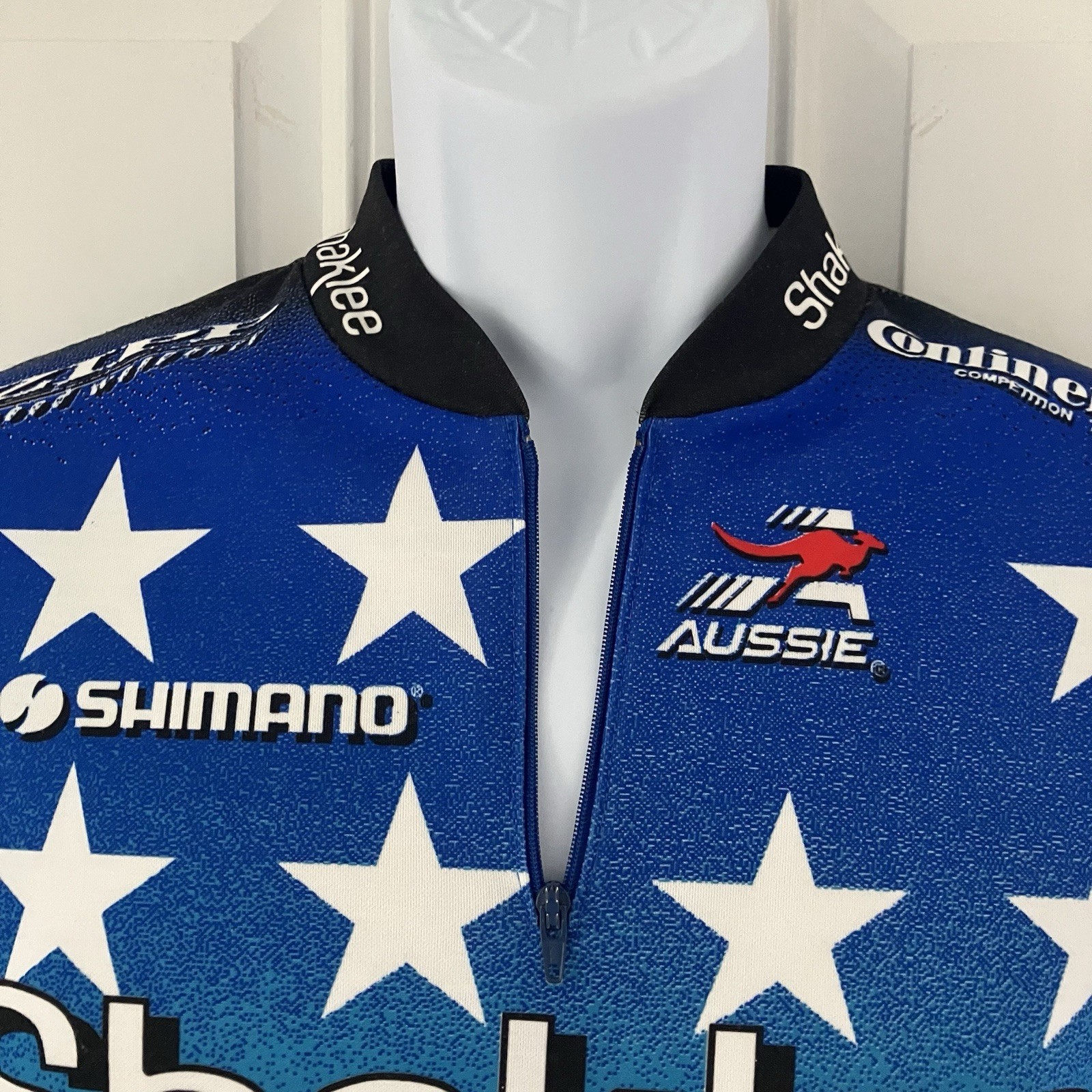 VTG 90’s Aussie Shaklee Pro Cycling Team USA National Champion Jersey Size L/XL