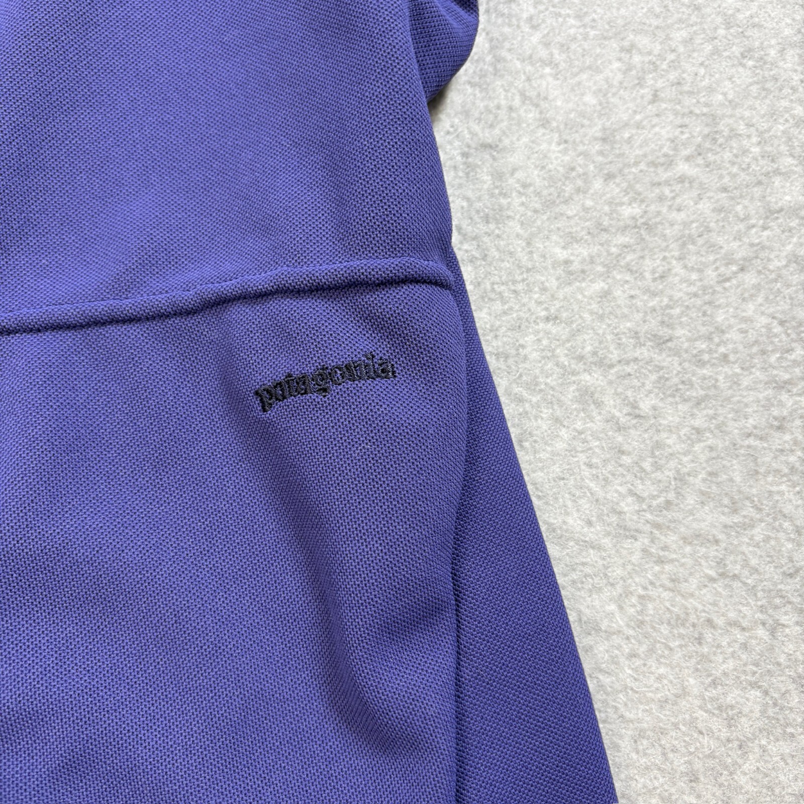 Vintage Patagonia Shirt Men Small Purple Capilene Cycling Jersey Made USA READ