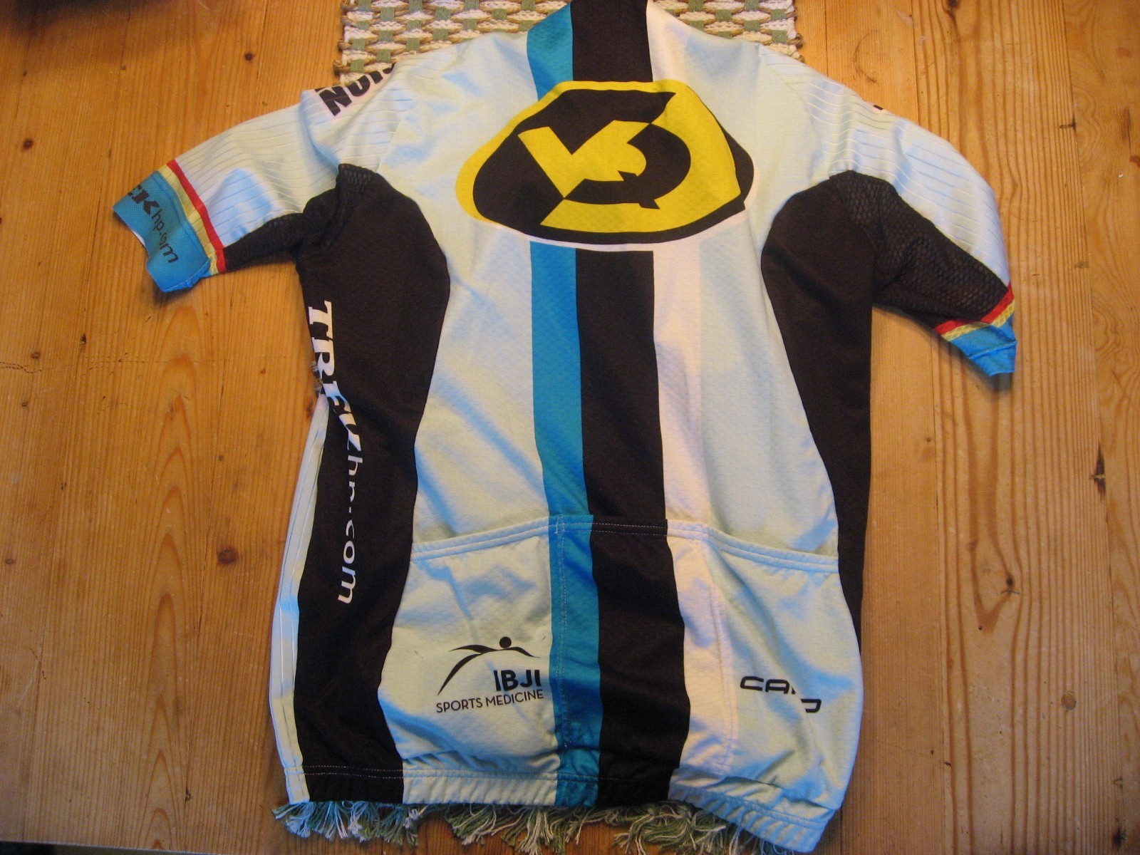 CAPO Women’s Full Zip Short Sleeve Cycling Jersey w/Back Pockets Size Large