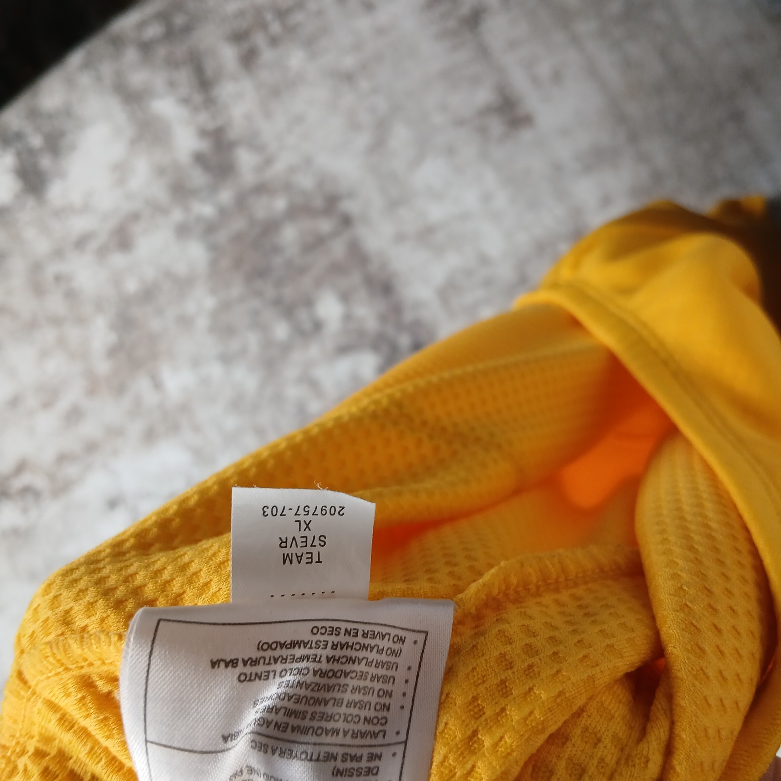 Vintage Nike Cycling Jersey Mens XL Extra Large Yellow