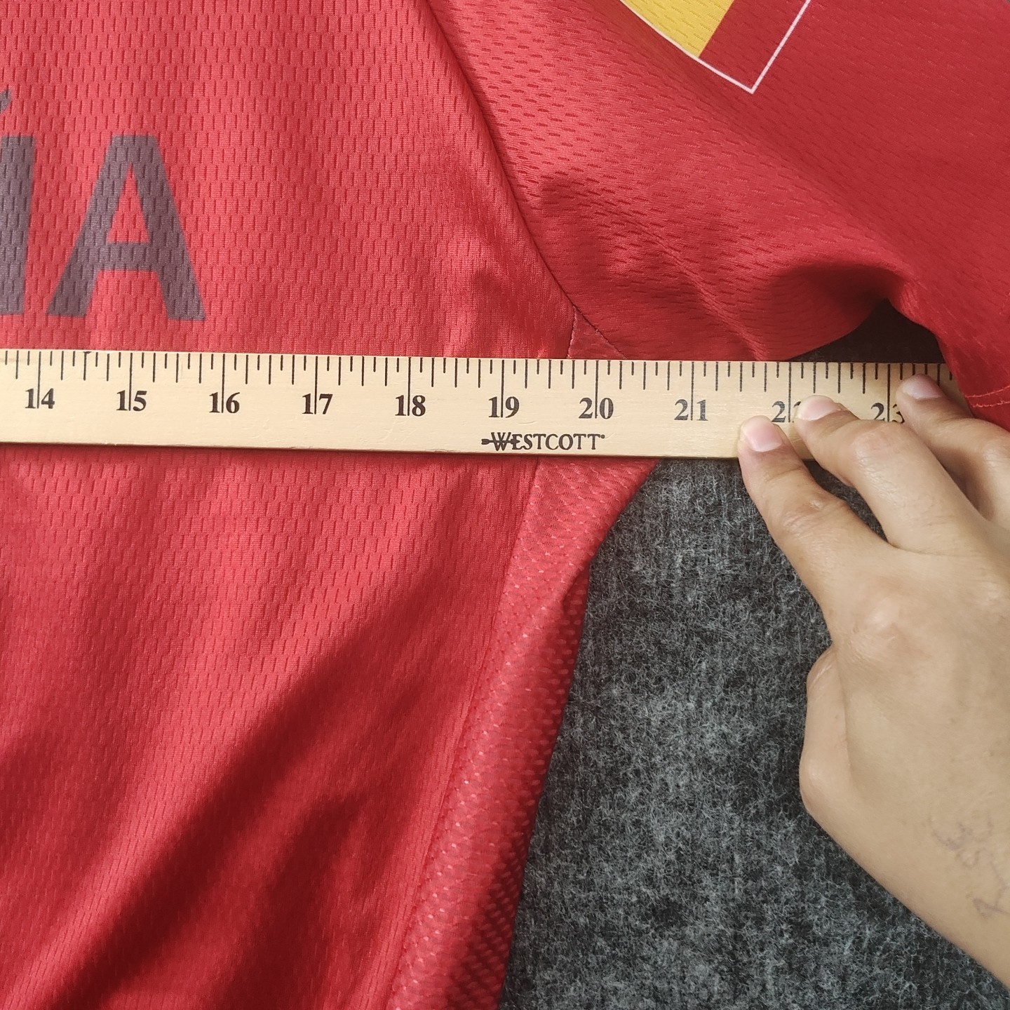 España Cycling Jersey Mens XL Red Full Zip Pockets Spanish Royal Crown Print