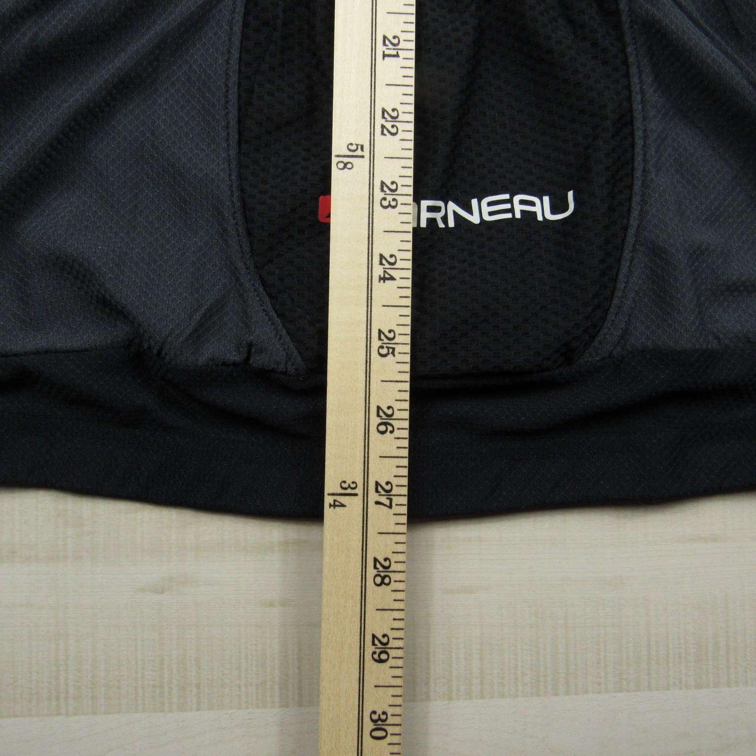 Louis Garneu Cycling Jersey Mens Medium Gray Black Shirt Top Zip Bicycle