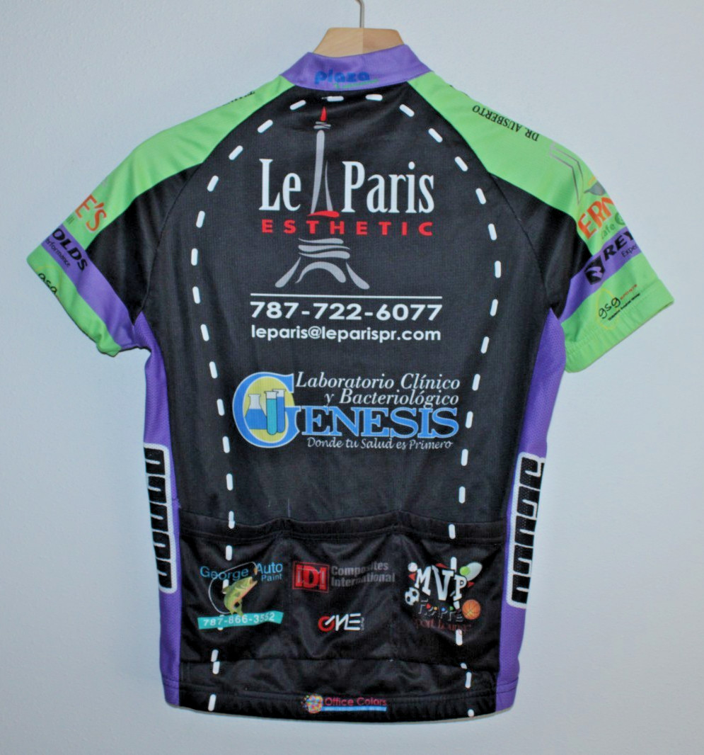 Siglox Woman’s Cycling Jersey XS Rear Pocket 36″ Chest 21/24″ T2B Zip Racing CX~