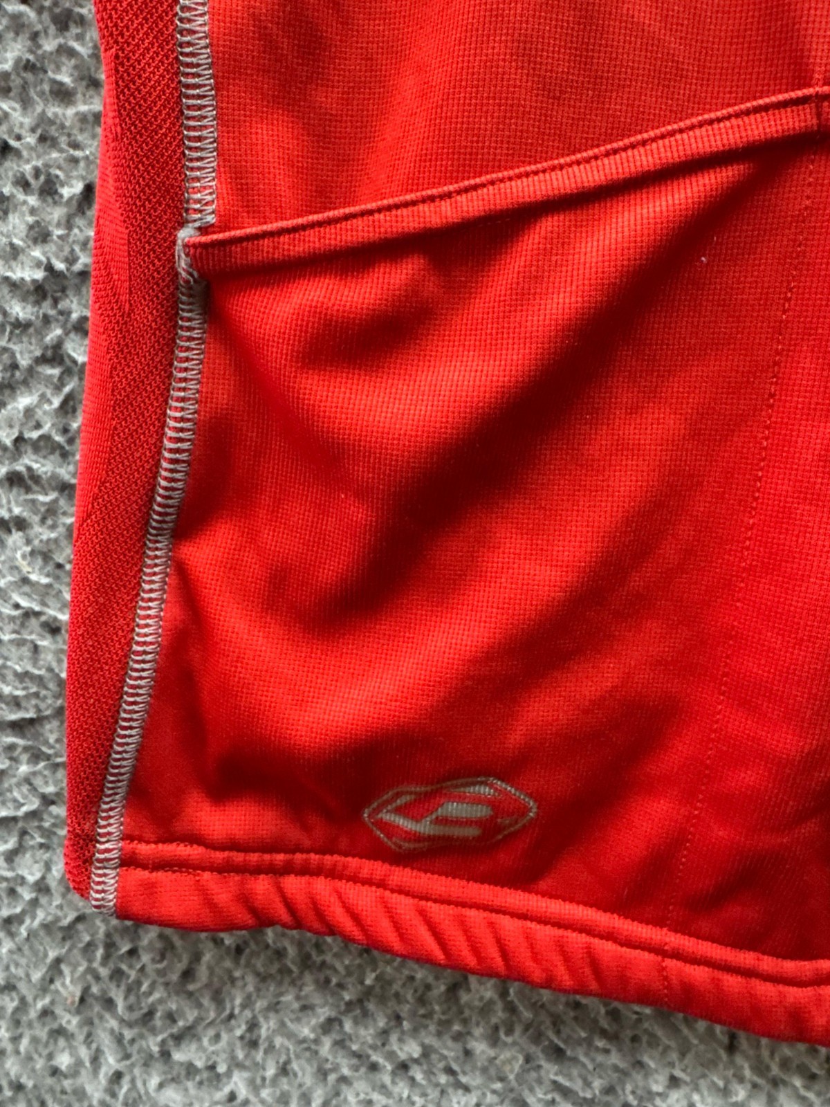 Briko High Neck Quarter Zip Classic Short Sleeve Cycling Jersey Red Mens Size L