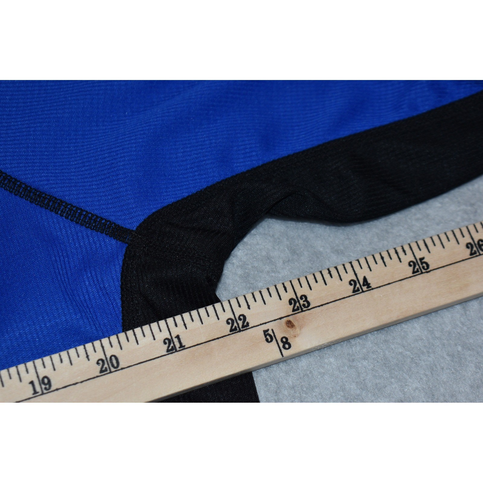 Canari Cycling Jersey Mens XL Blue Black Back Pockets Full Zip Reflective Trim