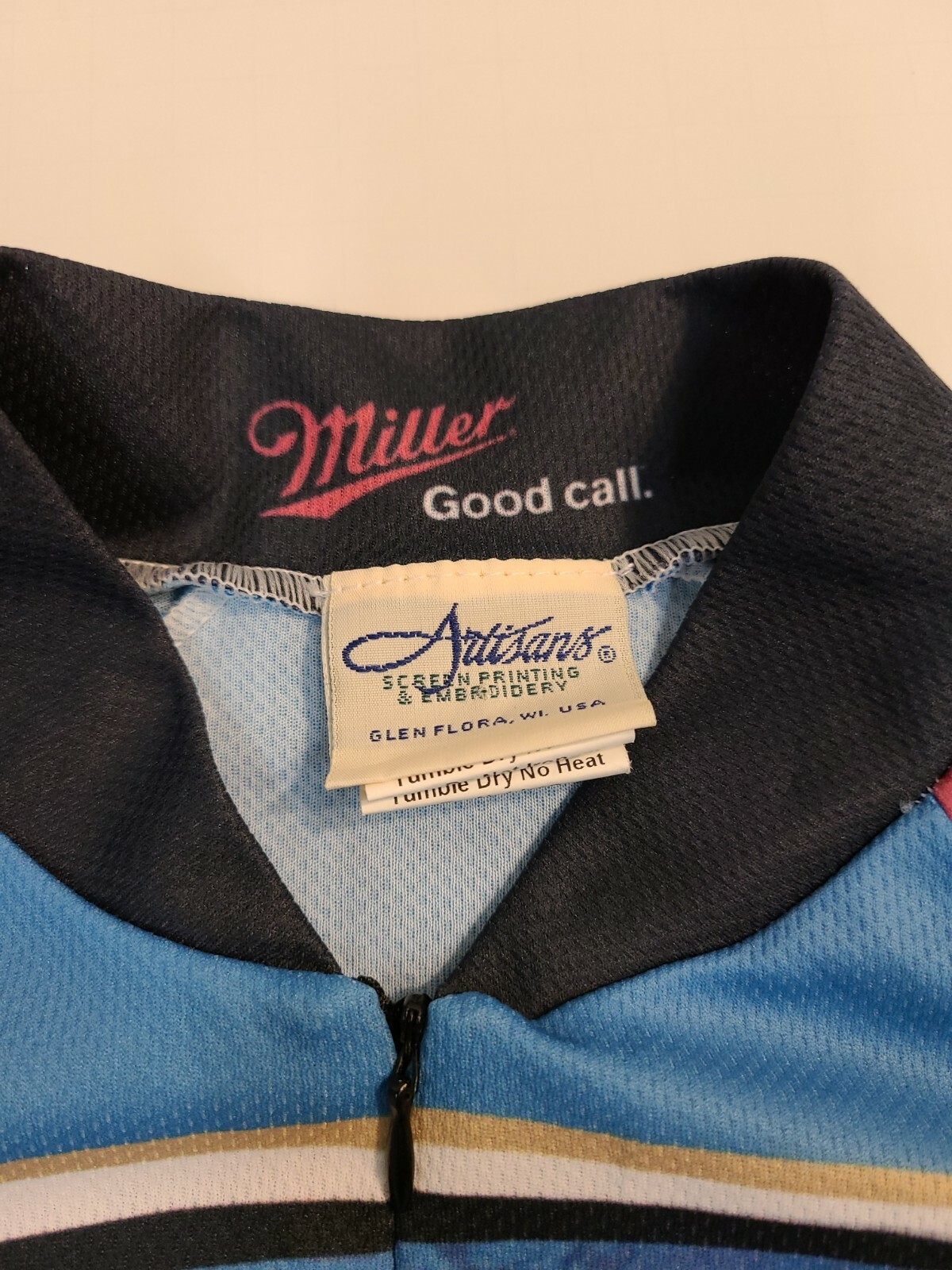 ARTISANS CYCLING JERSEY SHORT SLEEVE MENS SMALL ZIP TO BOTTOM MULTI COLOR