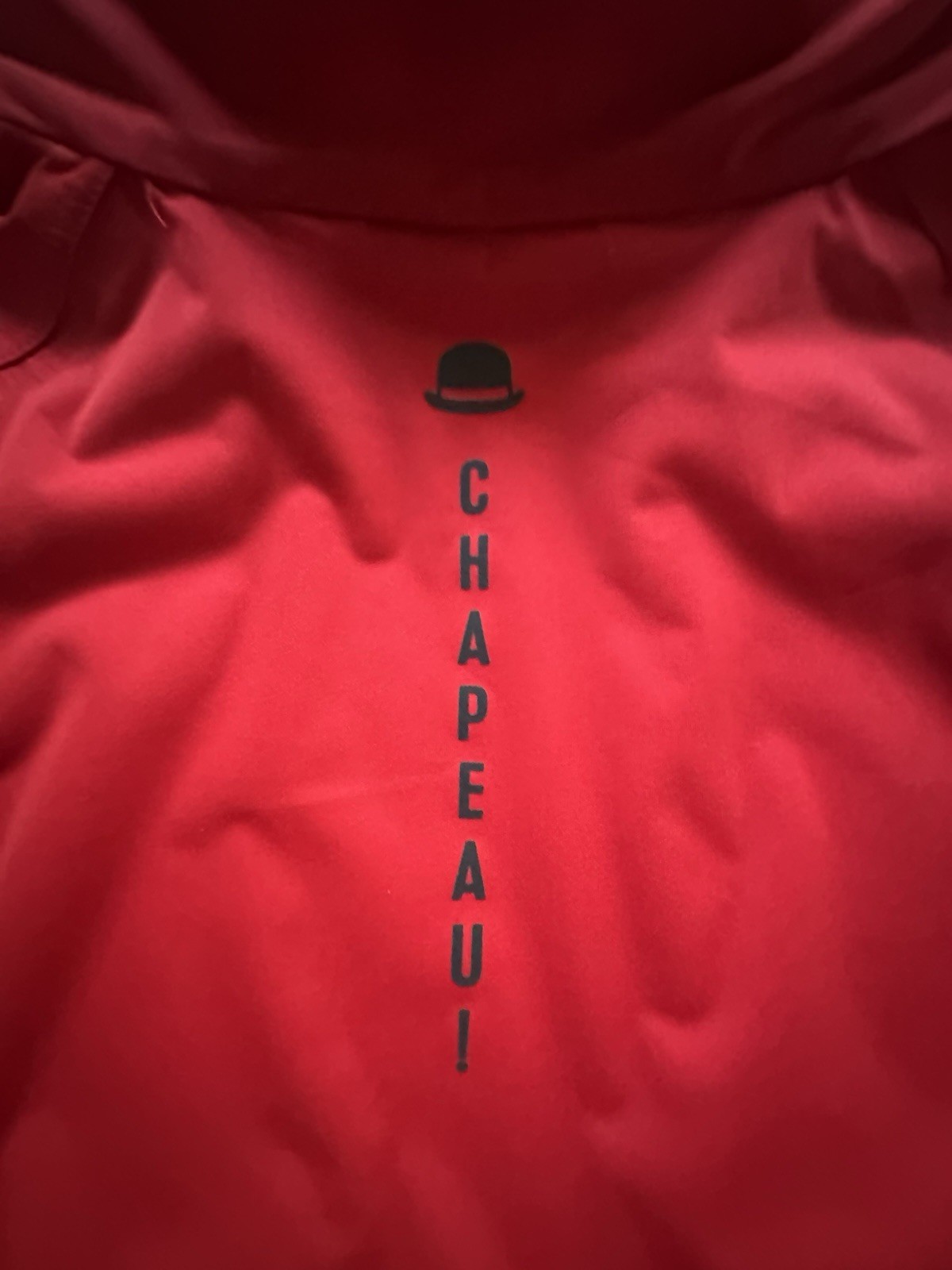 Chapeau Echelon Jacket Red Cycling Long Sleeve XL Waterproof Packable Slim READ