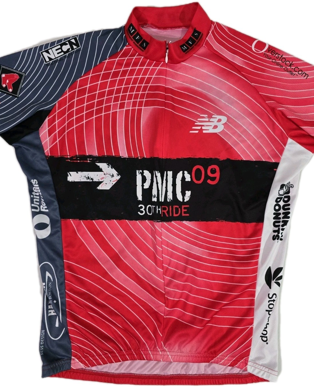 VOmax Pan Mass Challenge 30th Ride PMC 2009 Cycling Jersey 3/4 Zip Men’s Size L