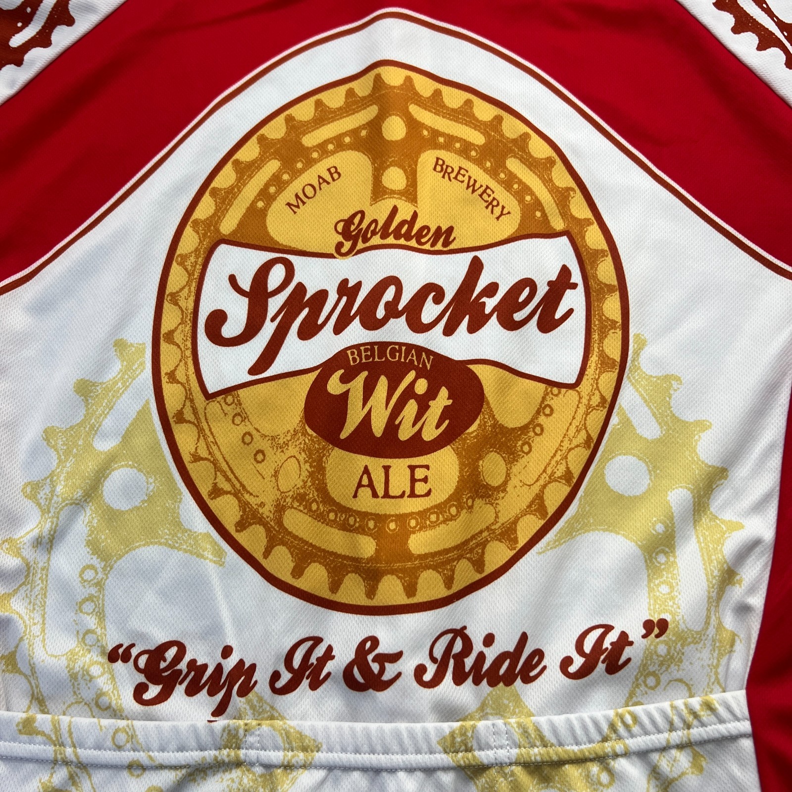 World Jersey Cycling Shirt Size XL Mens Sprocket Belgian Bicycle Biking