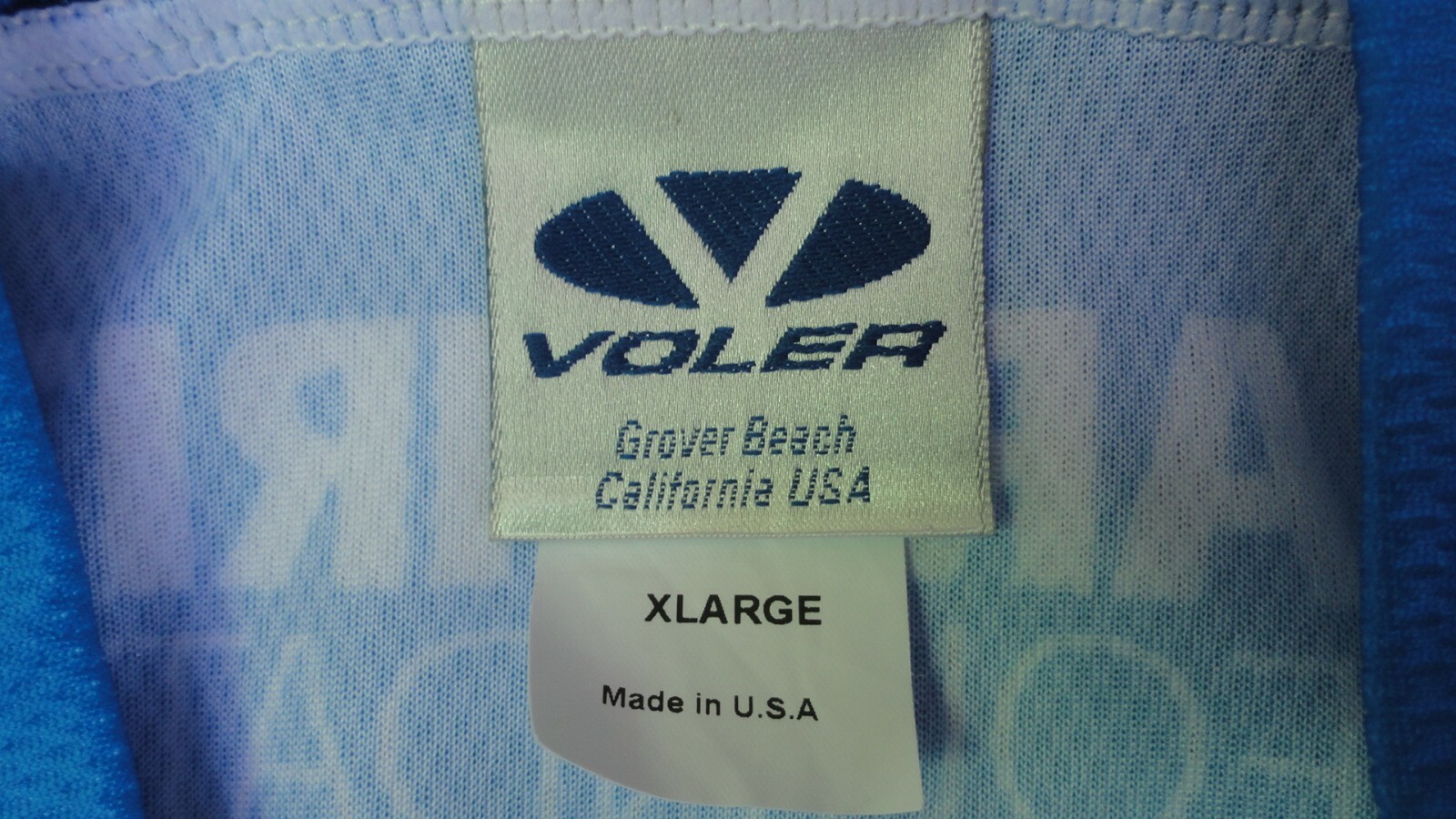 Voler Cycle Jersey Men’s XL Poly Green Blue Black White California Classic MINT