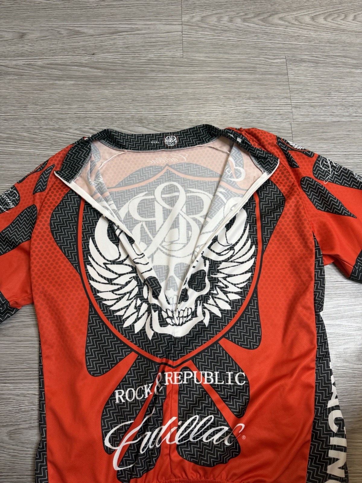 Rock & Republic Racing Cadillac Cycling Jersey Half Zip Size XXXL