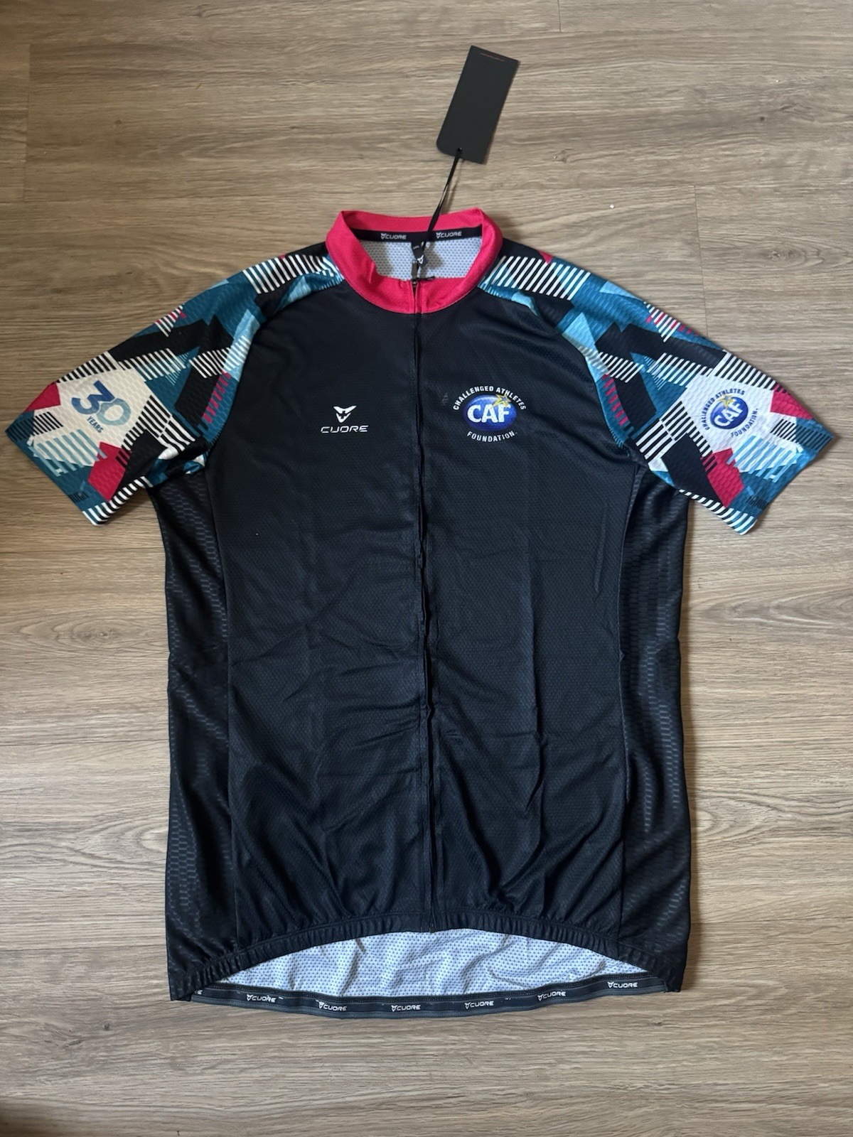 Cuore Men’s Cycling Breathable Jersey 3XL Zip Up Short Sleeve