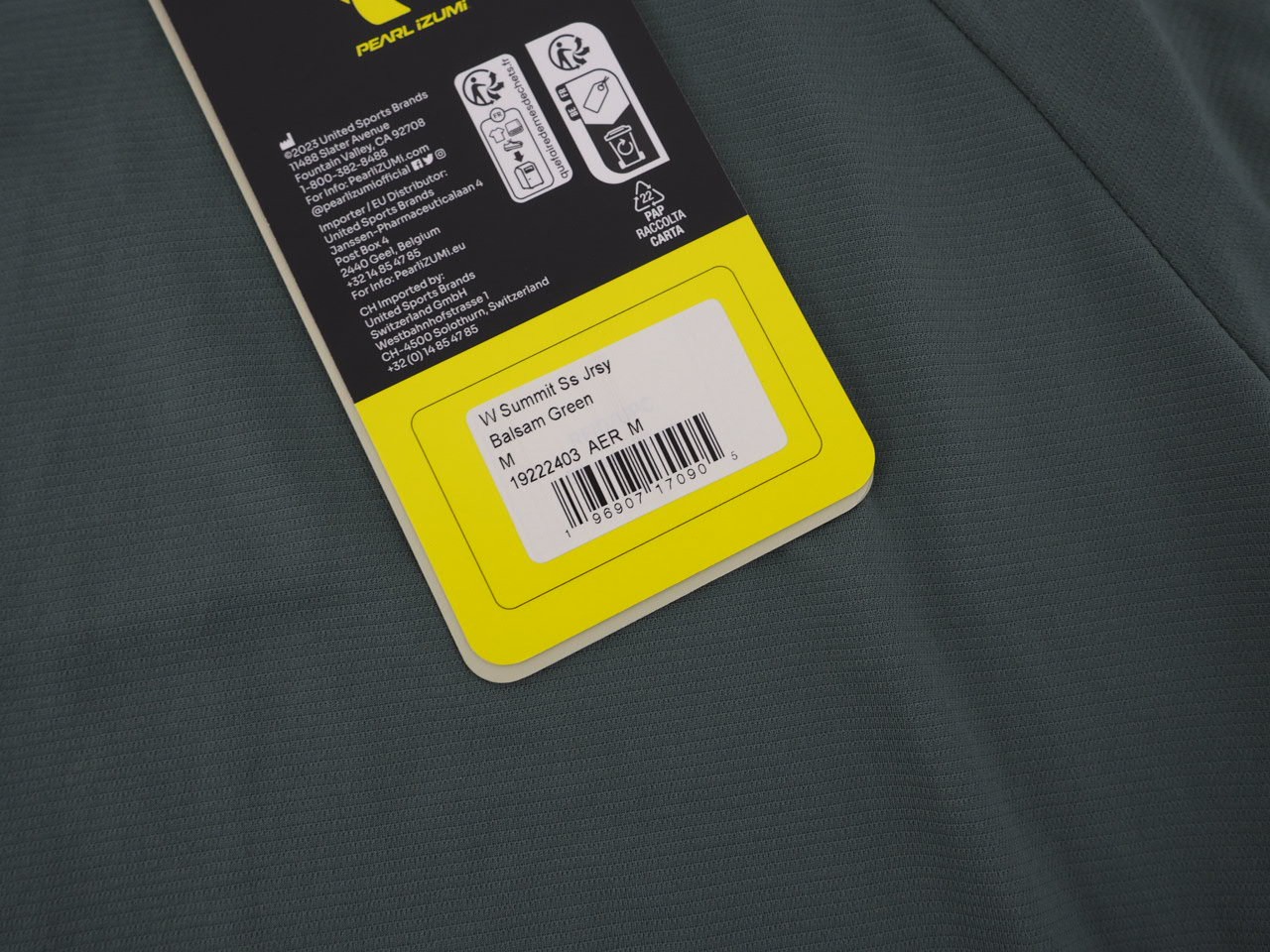 NEW! Pearl Izumi Summit Short Sleeve Mountain Bike Jersey Women’s Medium Green