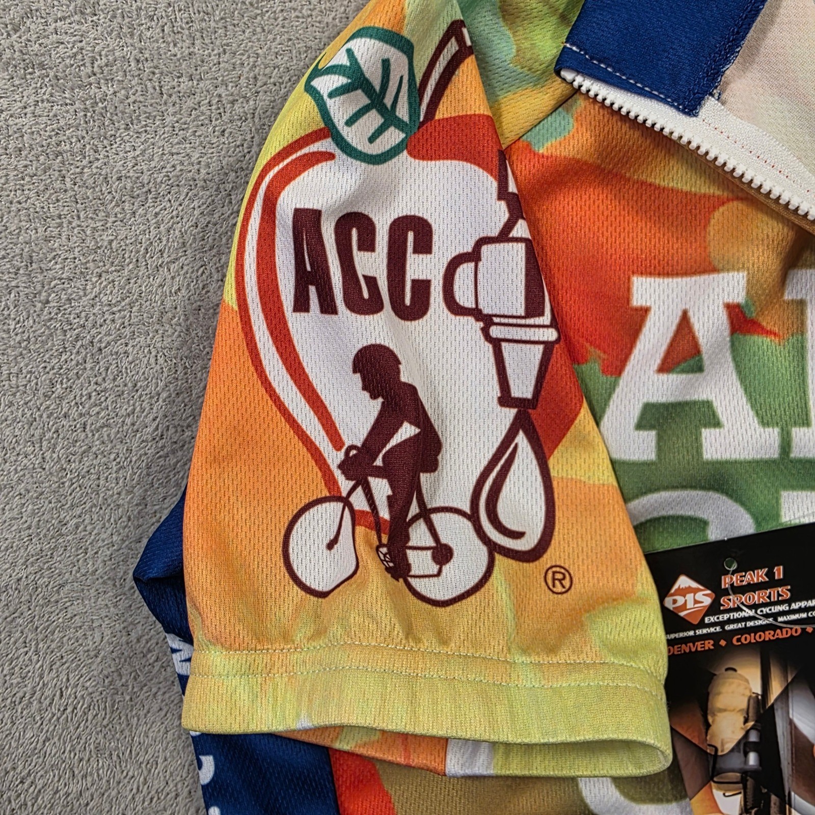 Peak 1 Sports Cycling Jersey Unisex S Multicolor Apple Cider Century Outdoor
