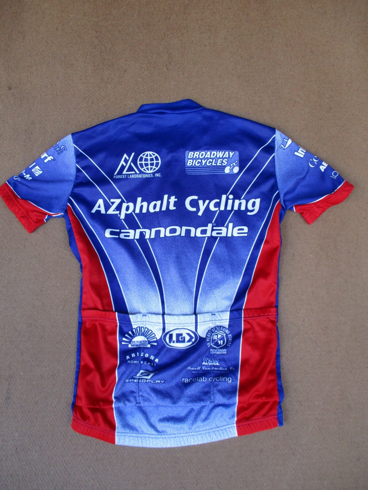Garneau AZphalt Cycling Club Cannondale Riding Jersey Riding Shirt 36 inch chest