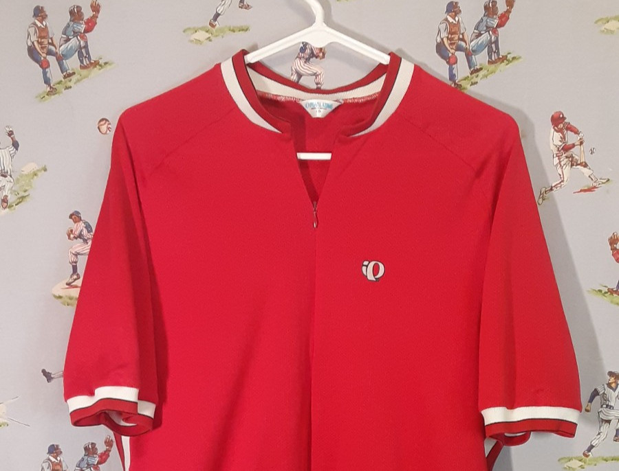 👀 Pearl iZUMi Mesh Jersey Men’s Large Red 1/2 Zip Short Sleeve Lightweight Mesh