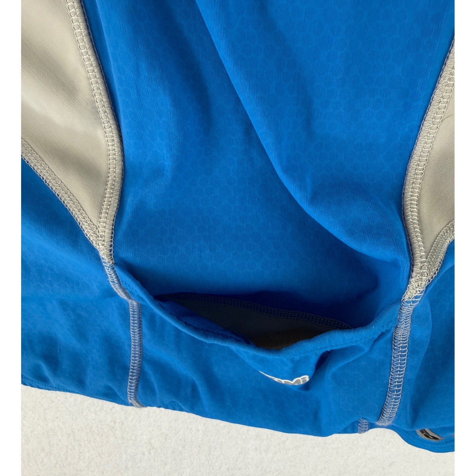 Pearl Izumi Cycling Jersey Mens XL Blue Aero Sensor Tri Sleeveless 1/4 Zip