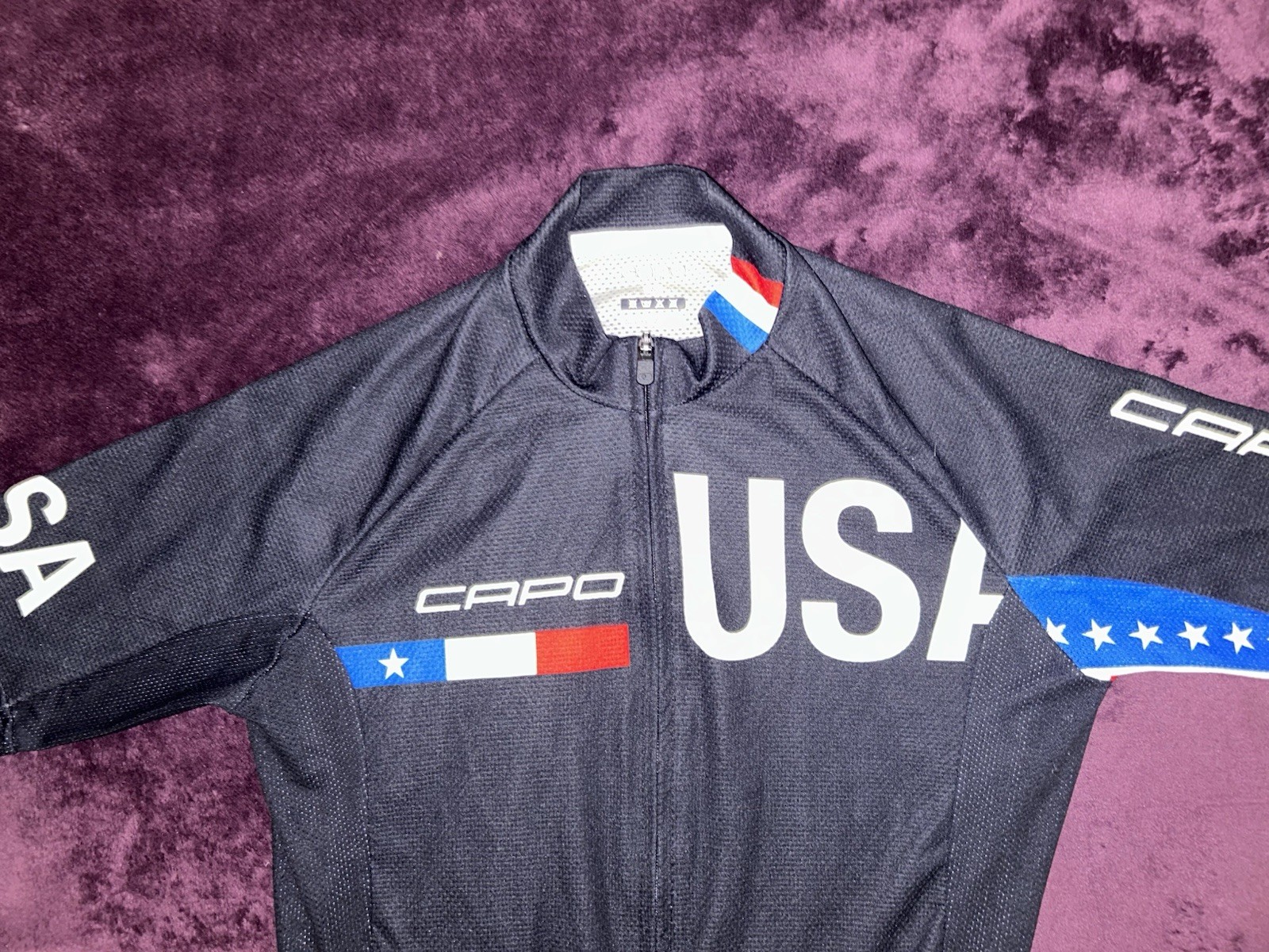 Capo Replica Team USA Cycling Jersey-M(fit S)Italy Made-MSRP$195-Rare-Read