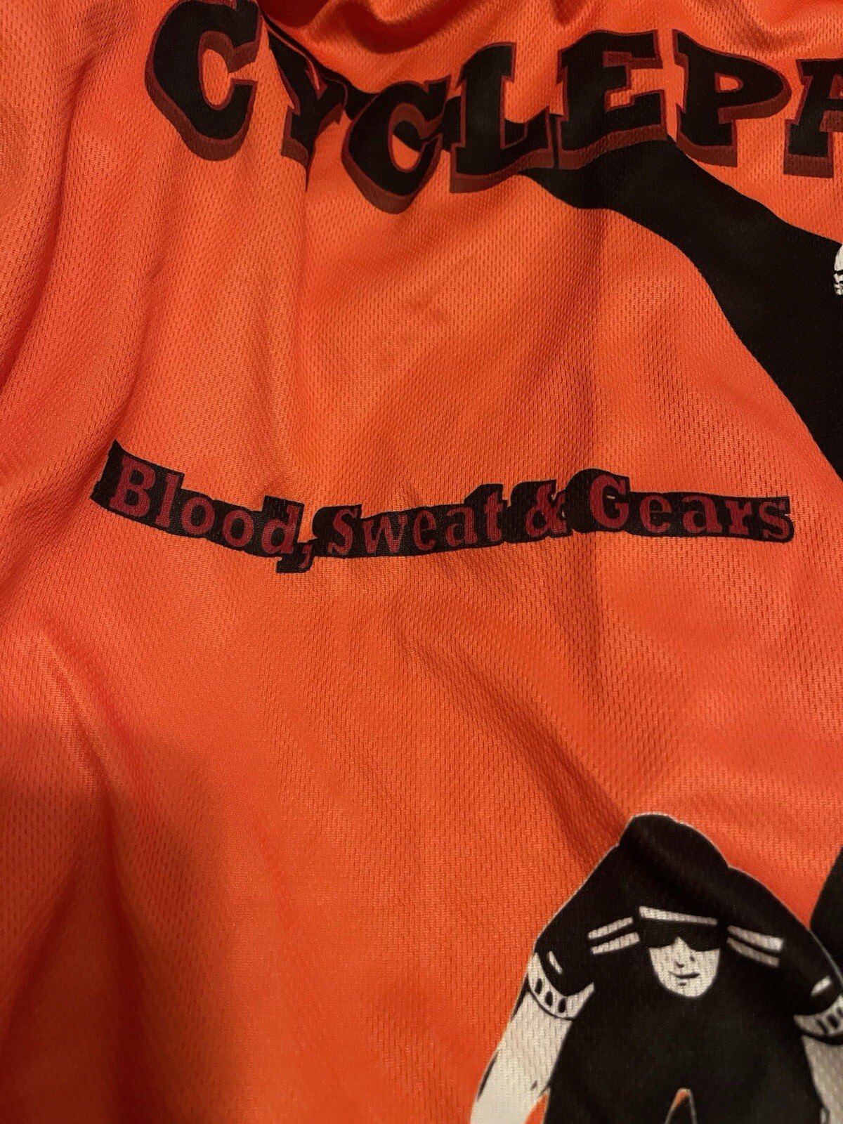 Cyclepaths Peak 1 Cycling Jersey – Monroe County “Blood, Sweat, & Gears” Size L